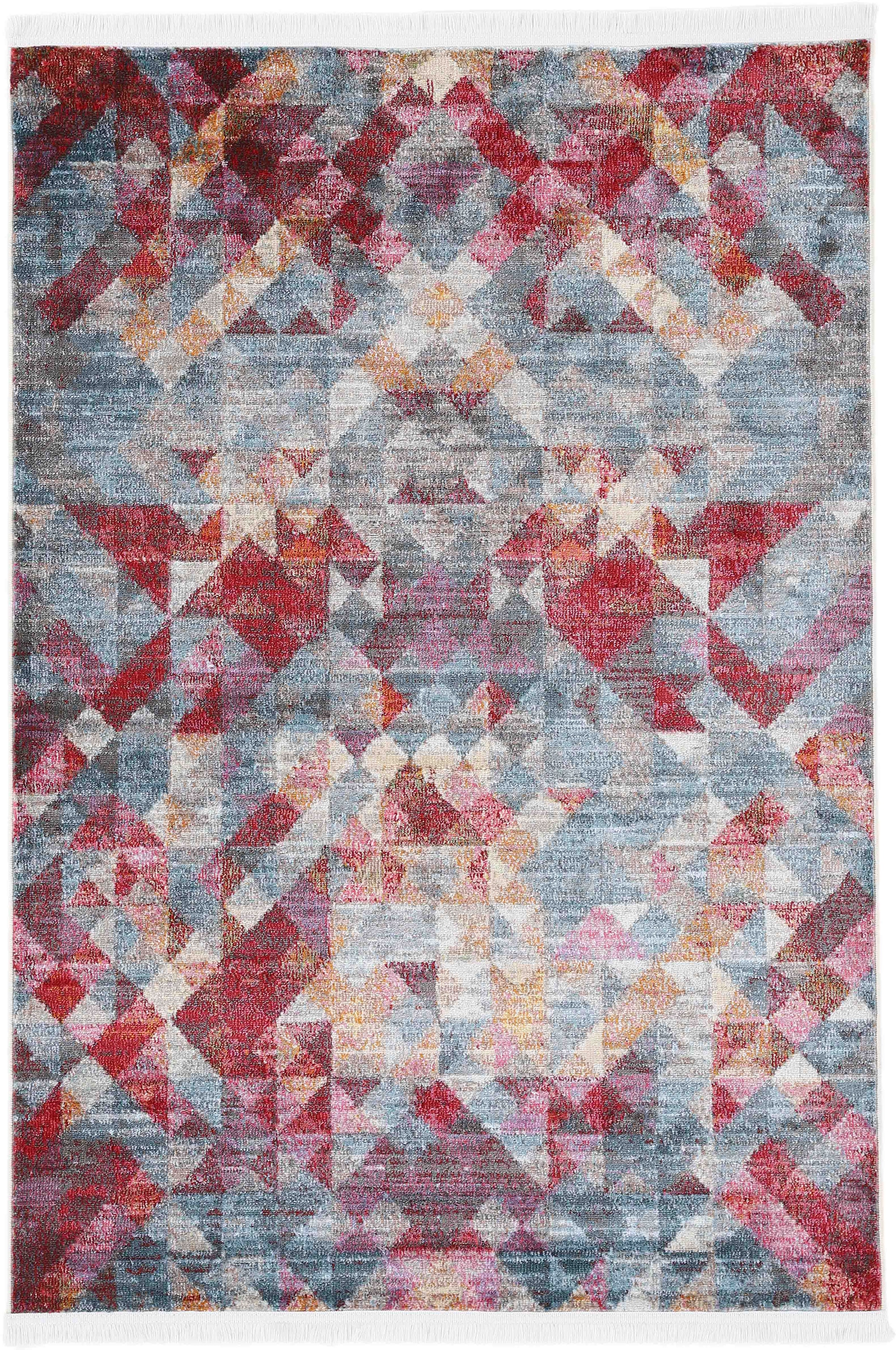 Image of carpetfine Teppich "Lori" rechteckig 7 mm Höhe Vintage Grafisch Design, Wohnzimmer