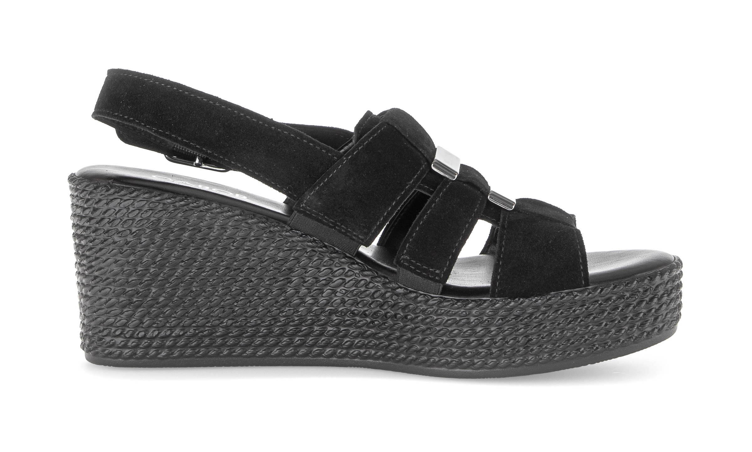 Gabor Sandales compensées  Plateforme, sandale à brides, chaussure d'été avec fermeture velcro