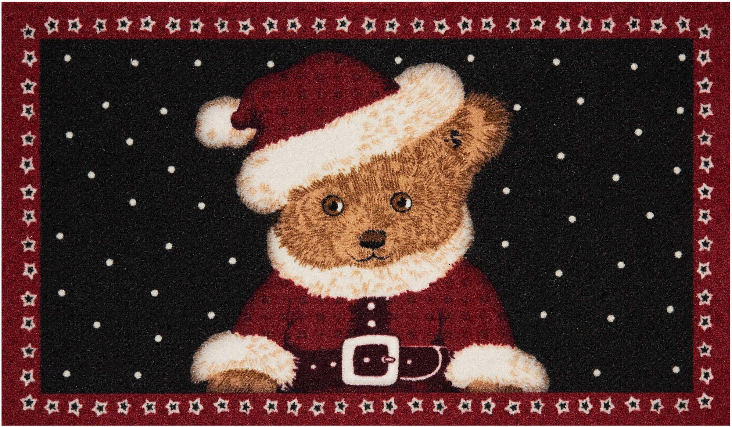 Image of HANSE Home Fussmatte »Teddybear«, rechteckig, 7 mm Höhe, In und Outdoor geeignet, Tier Motiv, Robust, Pflegeleicht, Rutschfest, Weihnachten, Bär, Waschbar bei Ackermann Versand Schweiz