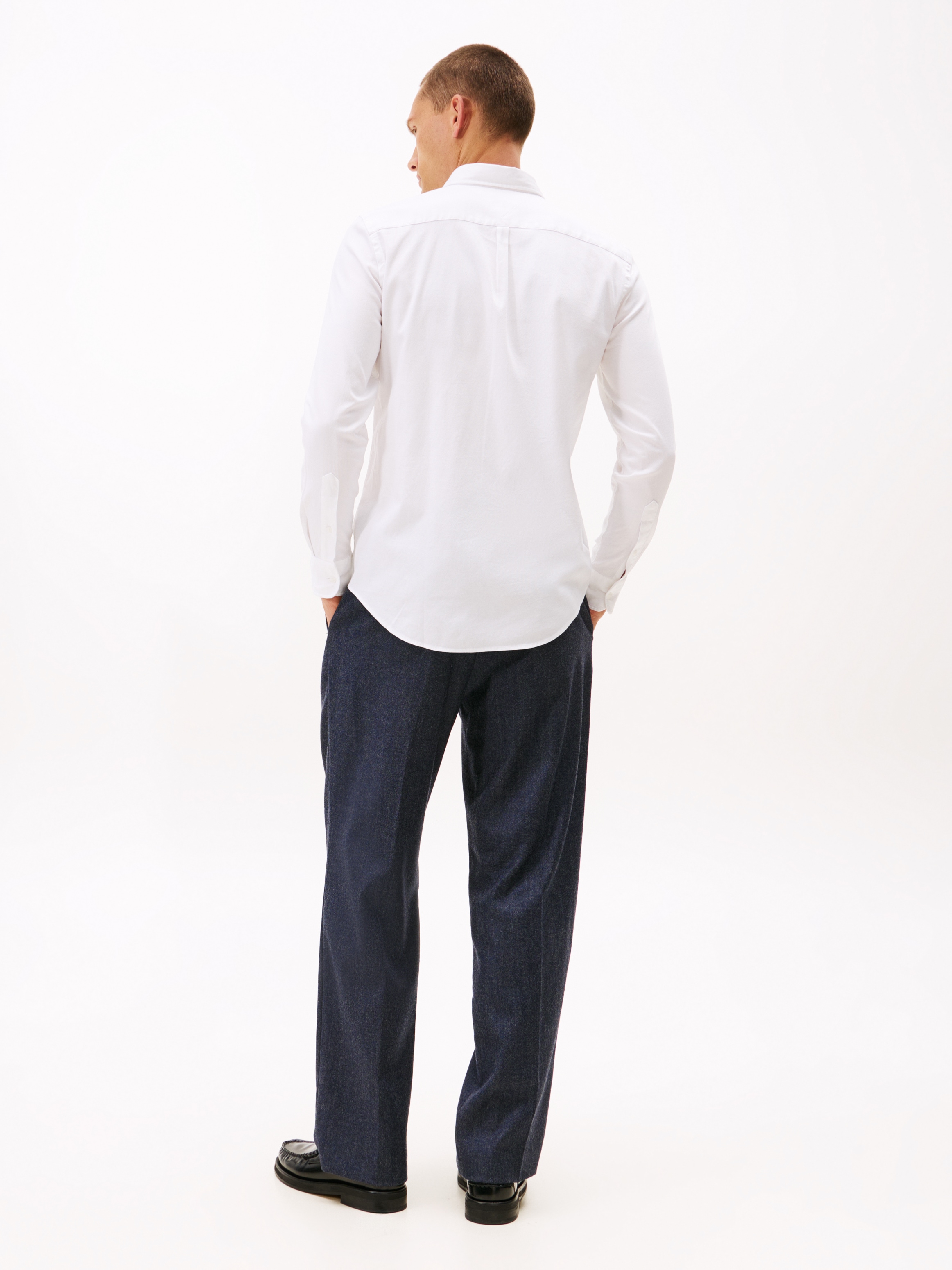 Tommy Hilfiger Langarmhemd »DOBBY«, Slim Fit, Button-down-Kragen