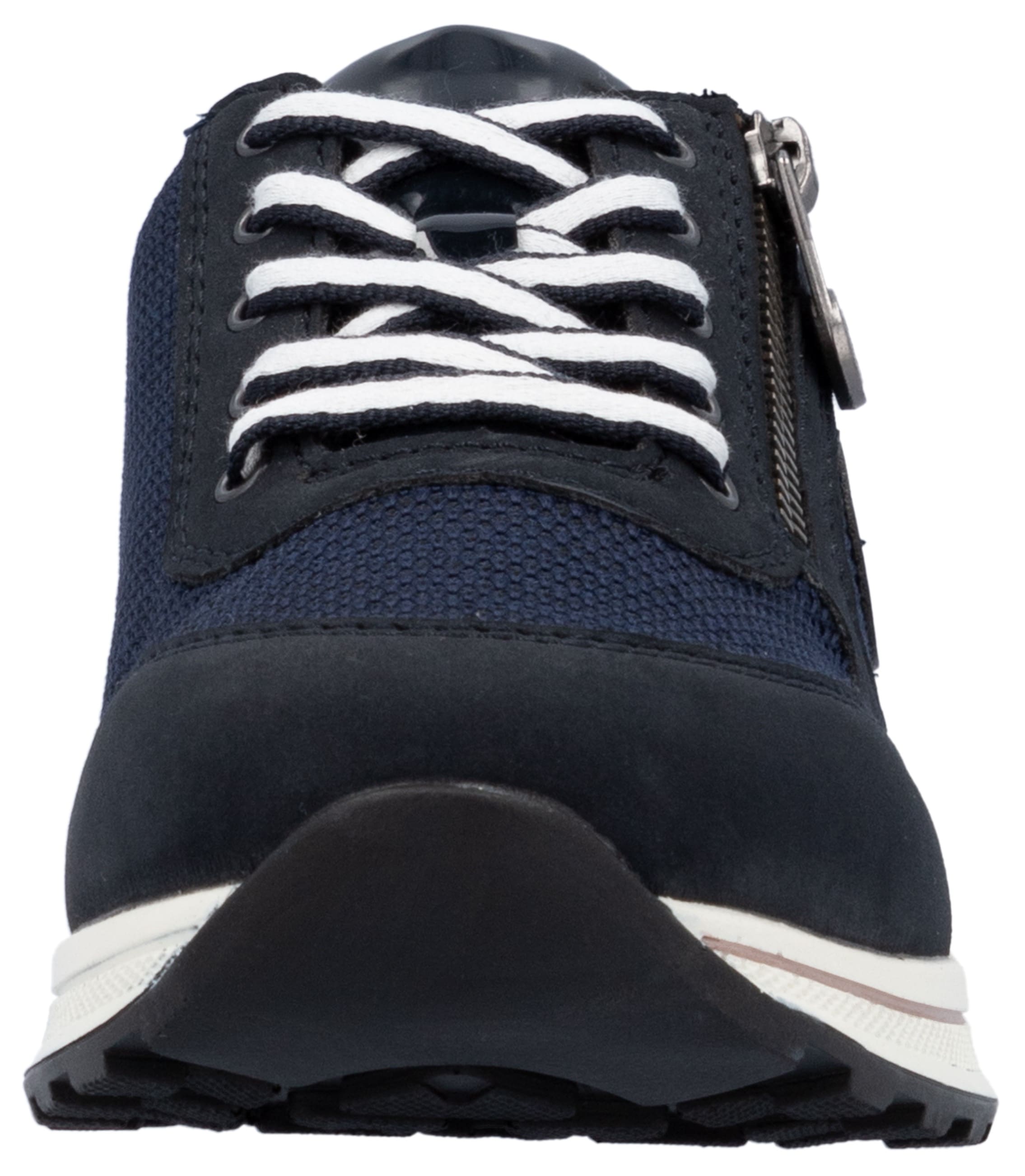 Rieker Sneaker  , Freizeitschuh, Halbschuh, Schnürschuh im Materialmix
