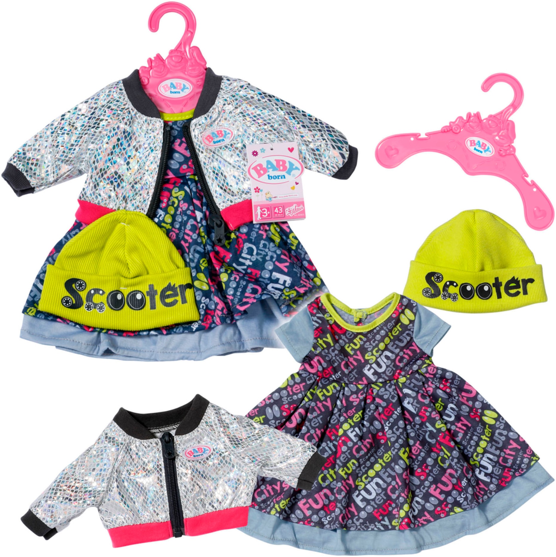 Puppenkleidung »E-Scooter Outfit, 43 cm«