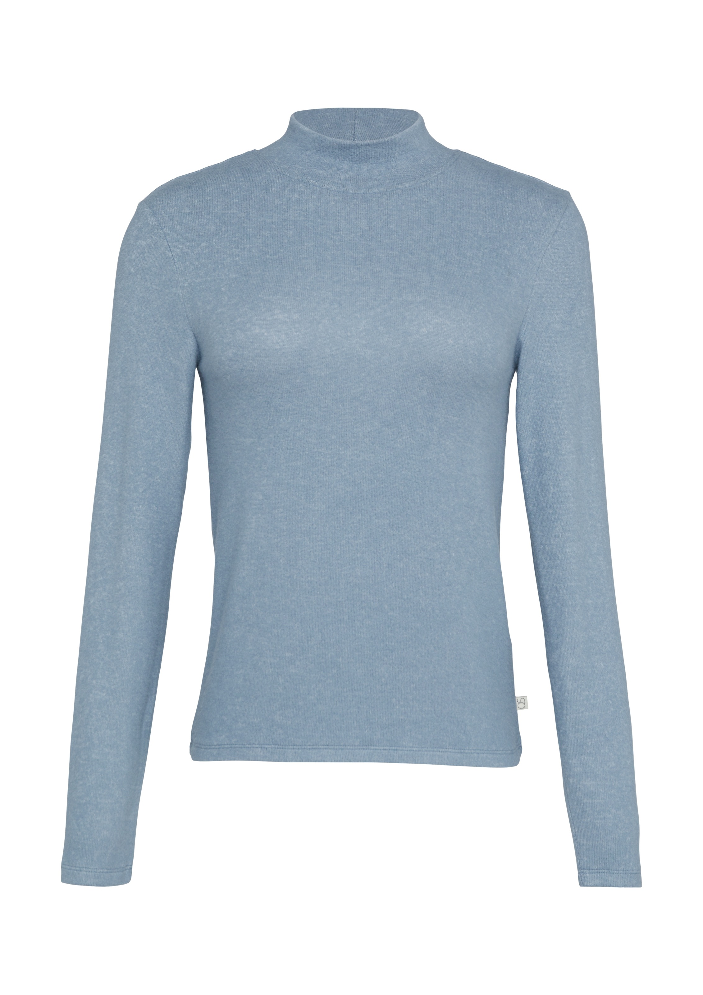 QS Langarmshirt, aus aufgerautem Jersey Material