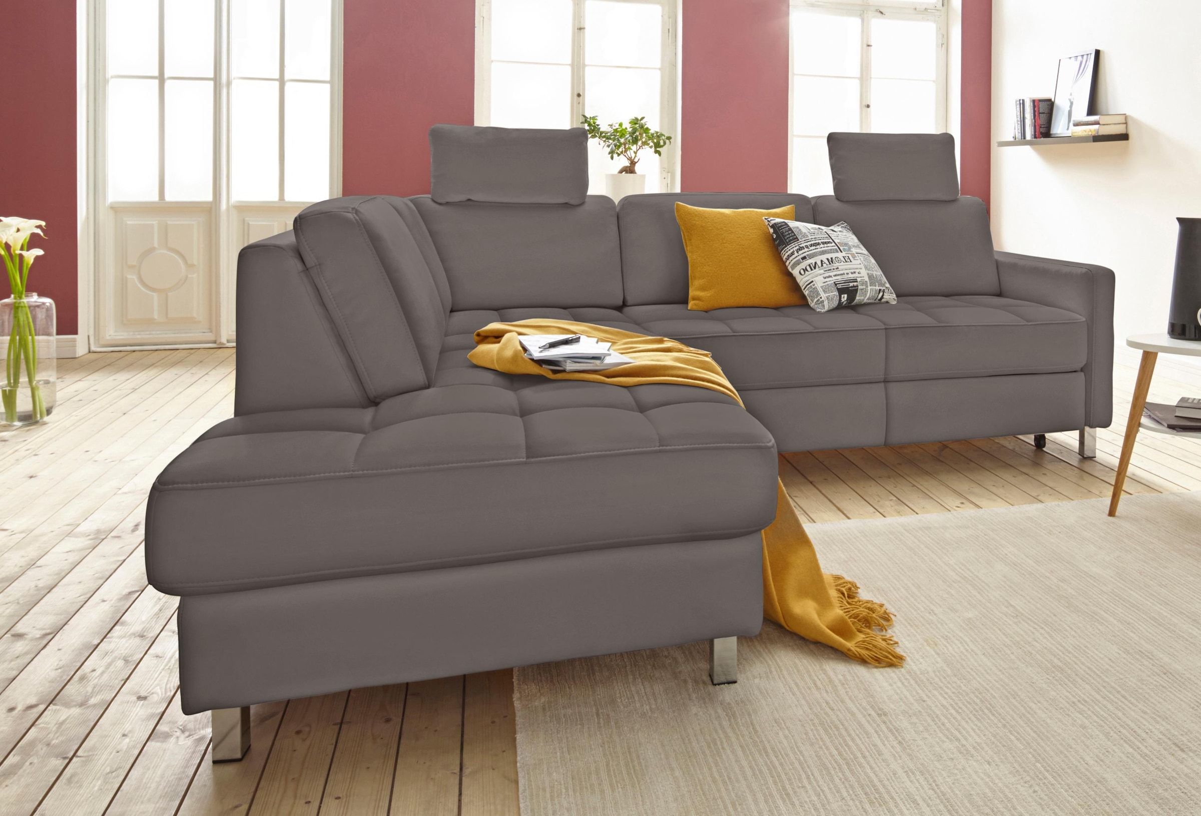 Image of sit&more Ecksofa "Pablo L-Form" wahlweise mit Bettfunktion und Bettkasten