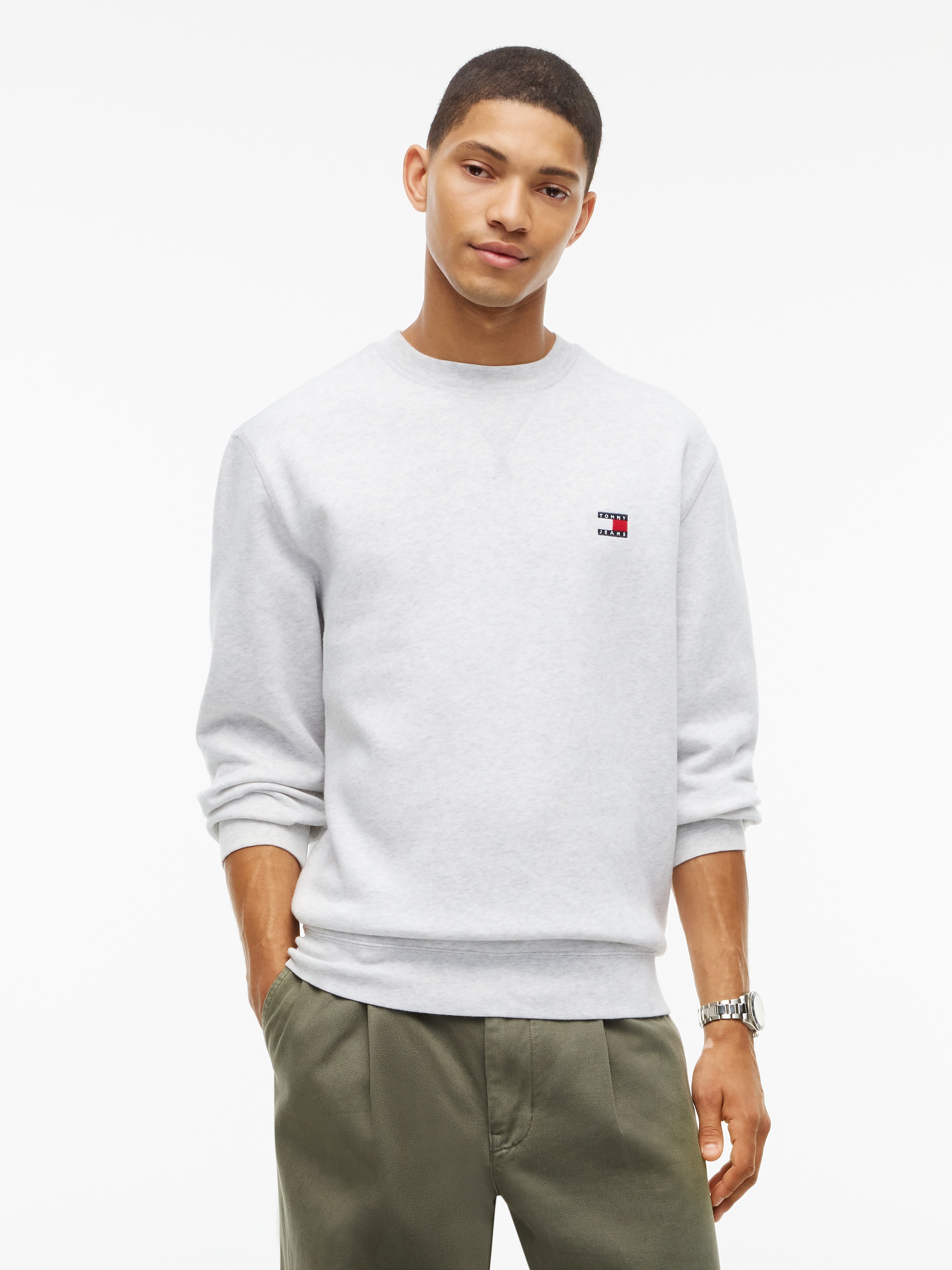 Image of Tommy Jeans Sweatshirt "REGULAR BADGE CREW", Regular fit mit Rundhalsausschnitt