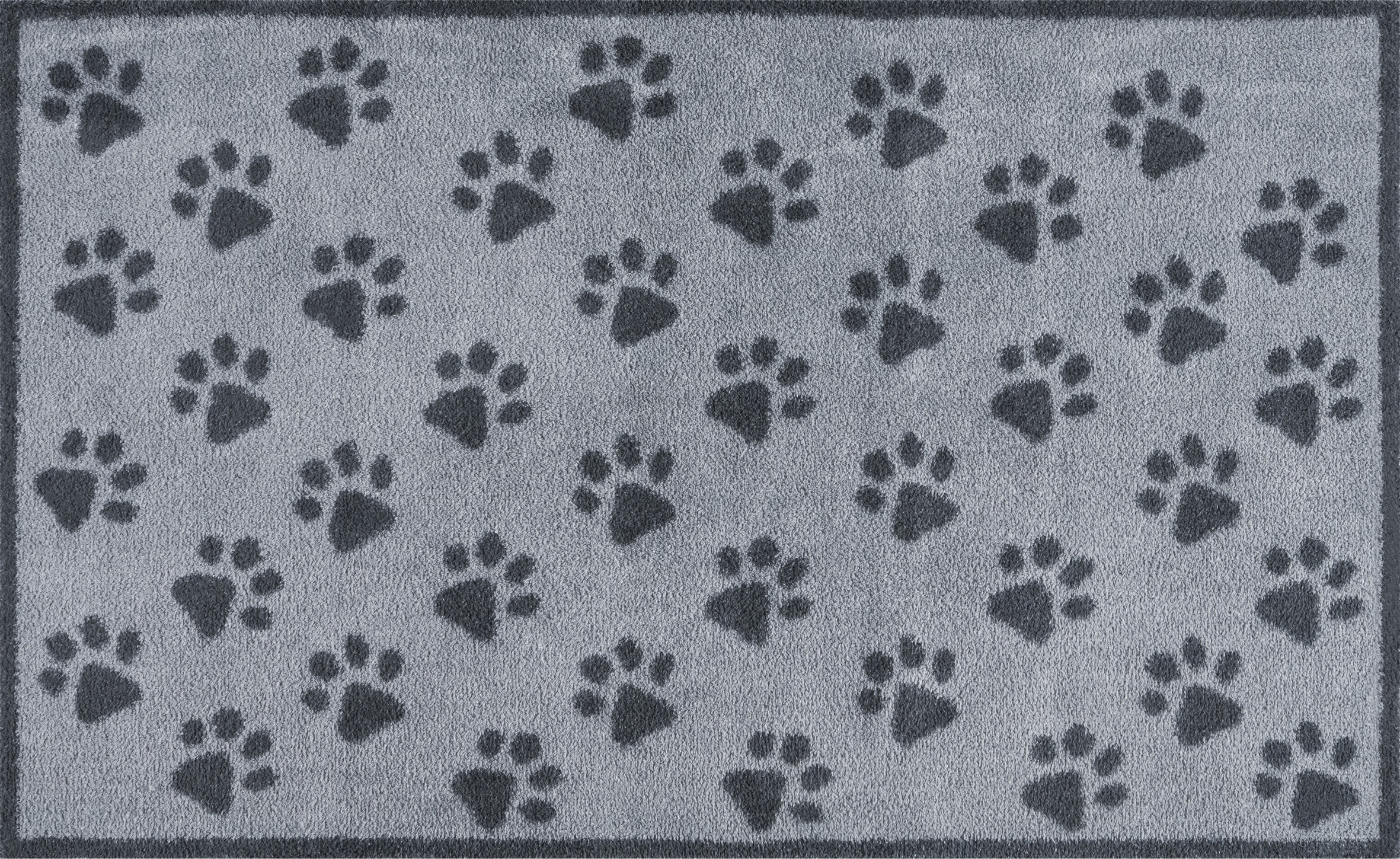 Image of Turtle Mat Teppich "Paws Grey" rechteckig 9 mm Höhe