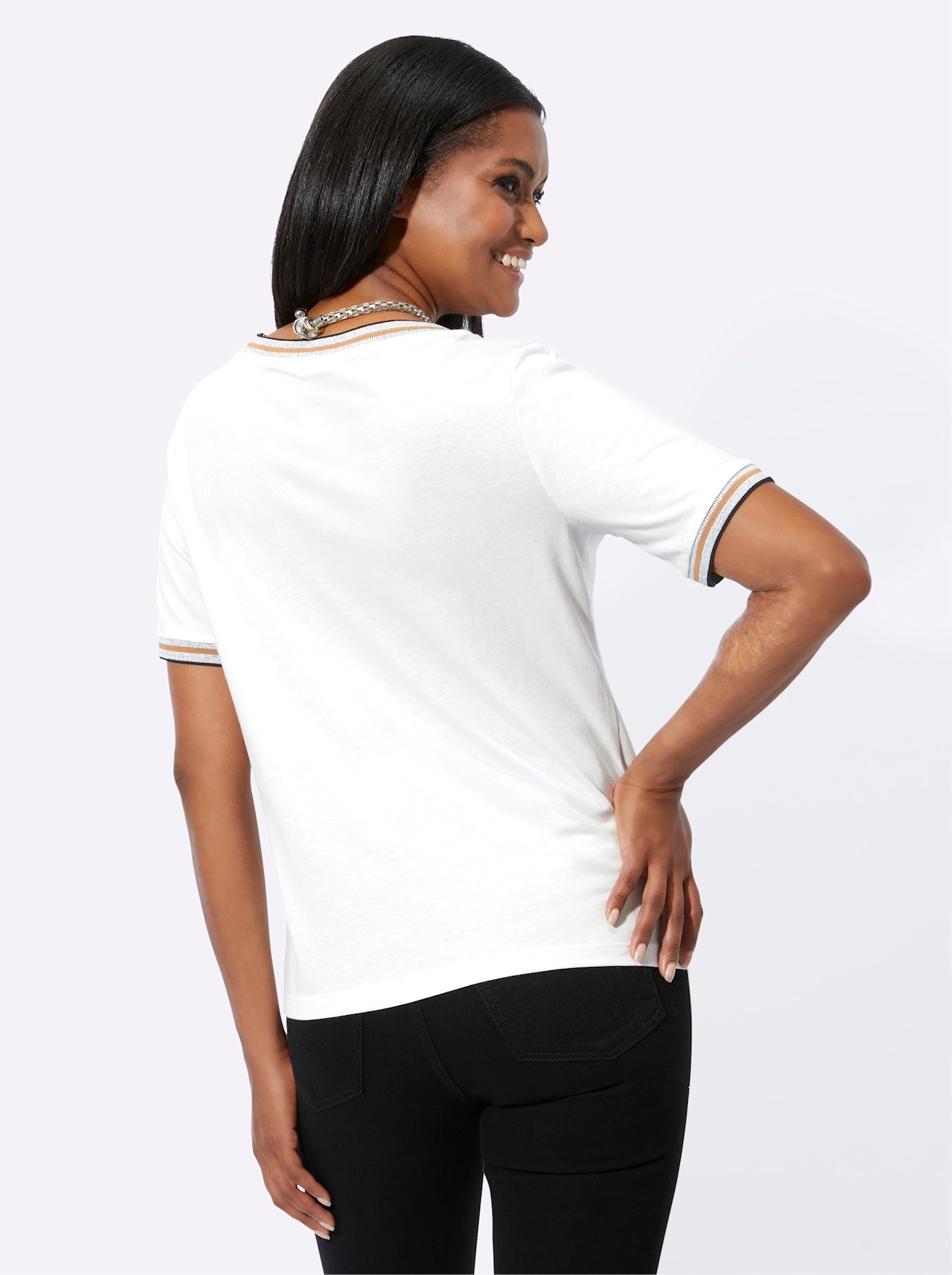 Inspirationen T-shirt à manches courtes »Rundhals-Shirt« 1 cuis