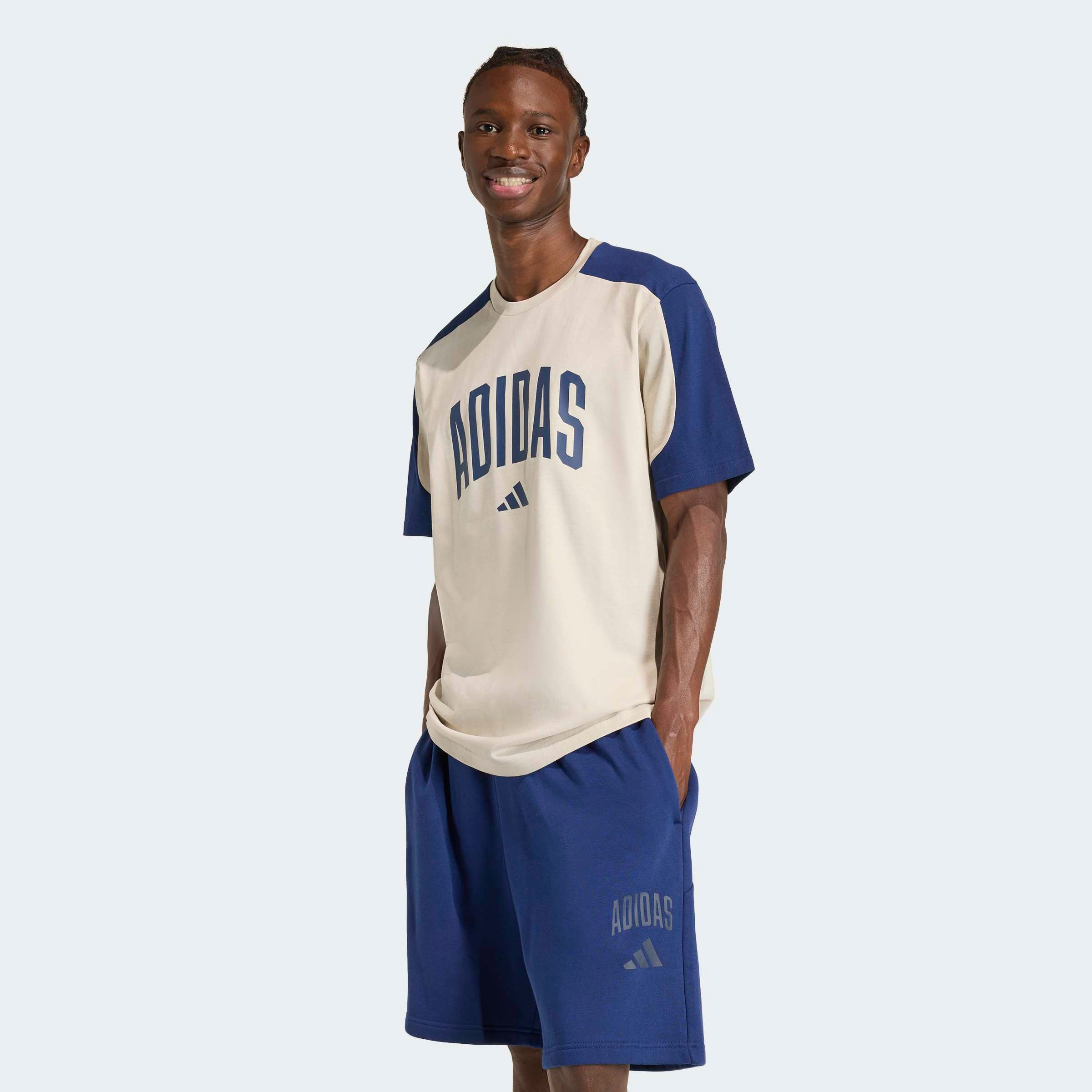 Image of adidas Sportswear T-Shirt "M COLLEGIATE TE" sportlicher Stil, klassischer Rundhalsausschnitt, ohne Verschluss