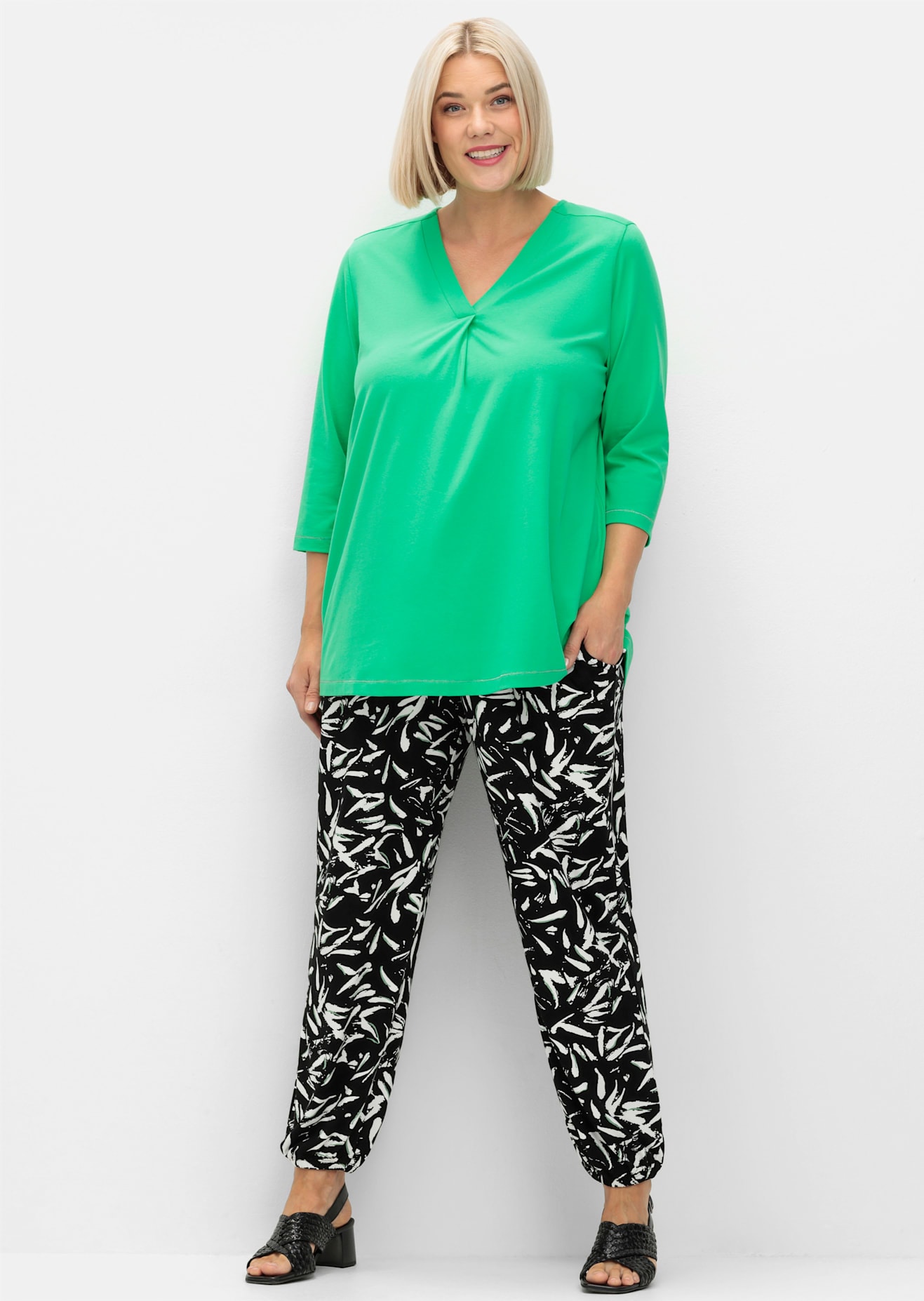 Sheego 3/4-Arm-Shirt »3/4-Arm-Shirt«, (1 tlg.)