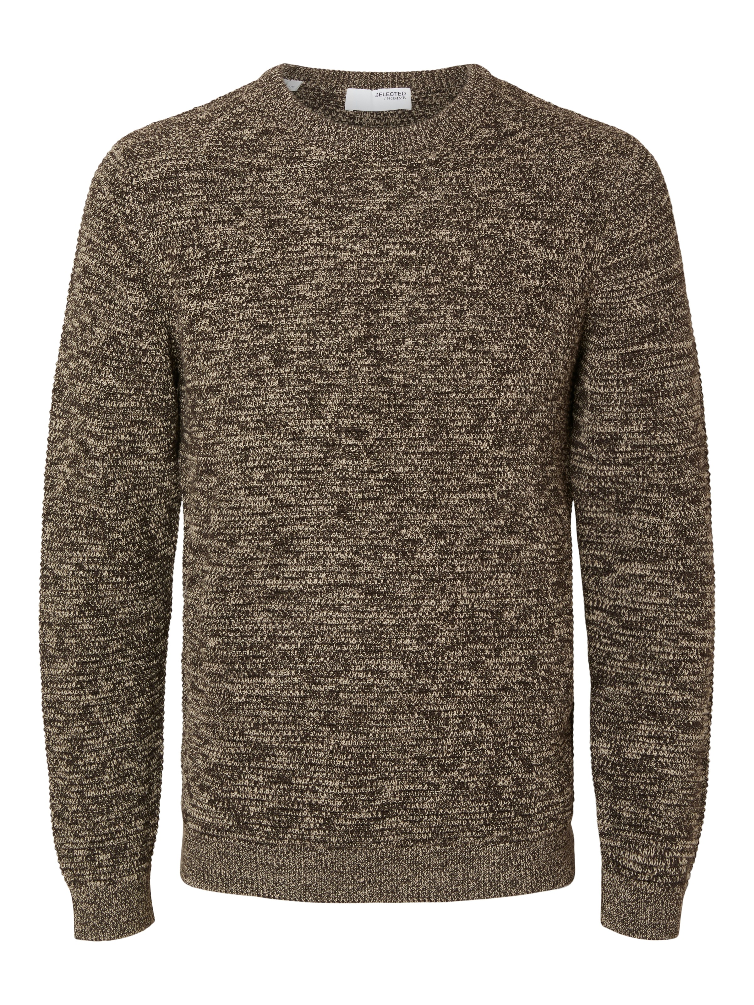 SELECTED HOMME Pull à col rond »SLHVINCE LS KNIT BUBBLE CREW NECK NOOS«