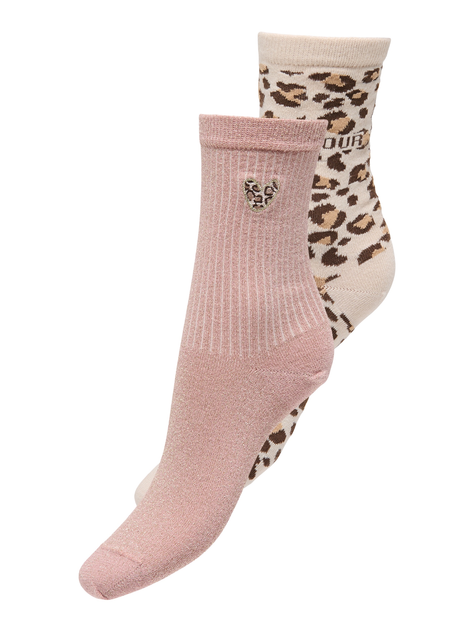 ONLY Freizeitsocken »ONLOLIVIA LEO 2-PACK SOCK ACC NOOS« Packung, 2 Paar tlg.