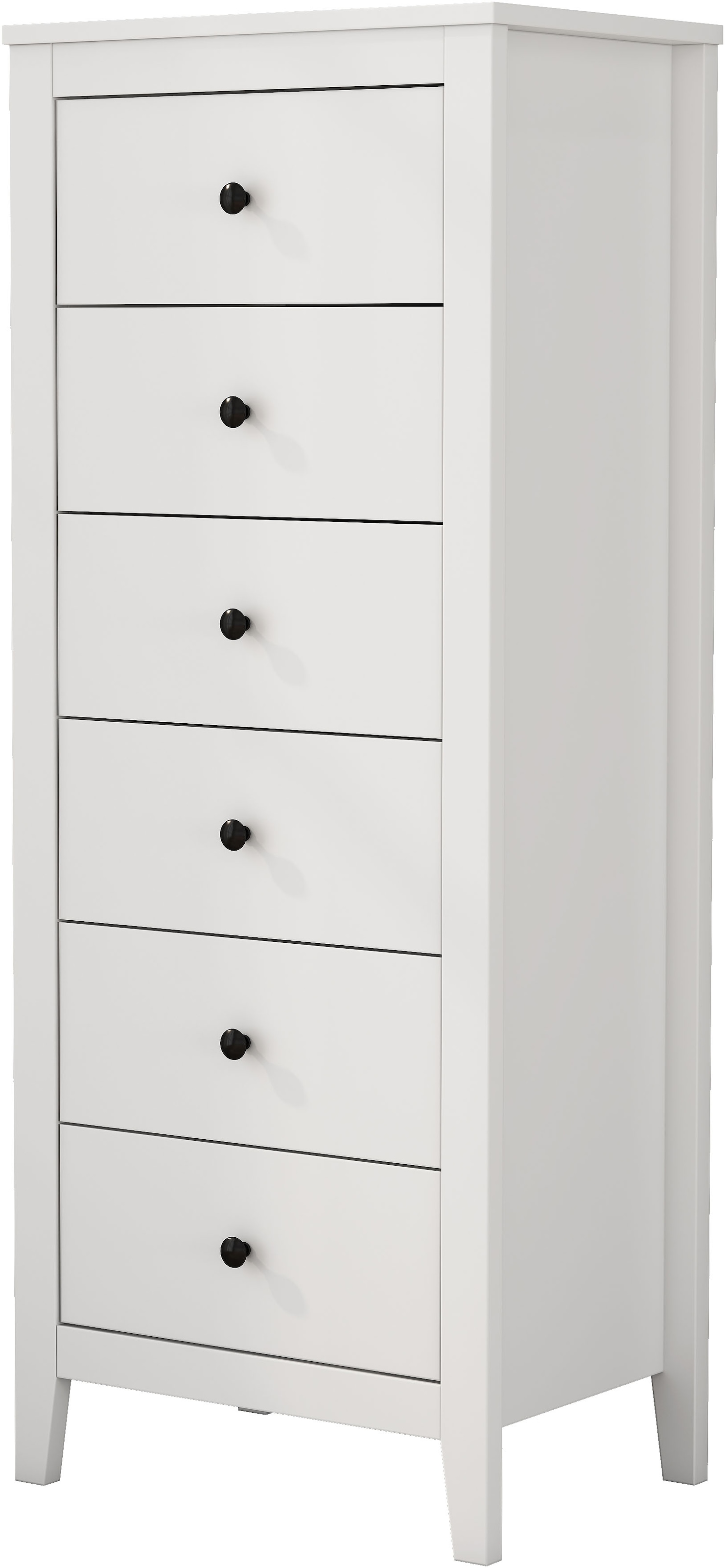 GOODproduct Commode combinée »Borkum Sideboard Anrichte mit 6 Schubladen Landhaus weiss Bestseller« hochwertige Griffe aus Metall, 