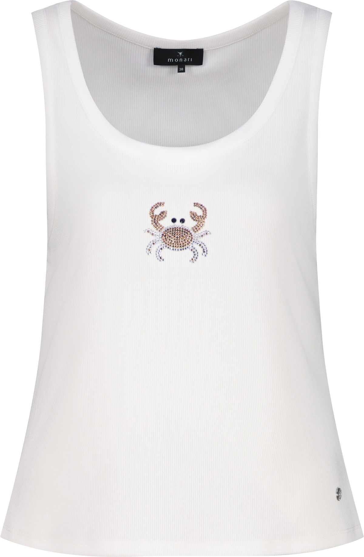 Monari Tanktop »Top Krebs« Regular fit mit Strass-Krebs