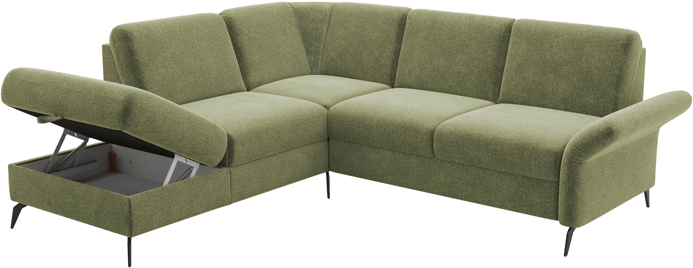 Home affaire Ecksofa »Rochelle«, optional: Armteilverstellung, klappbar, Bettkasen