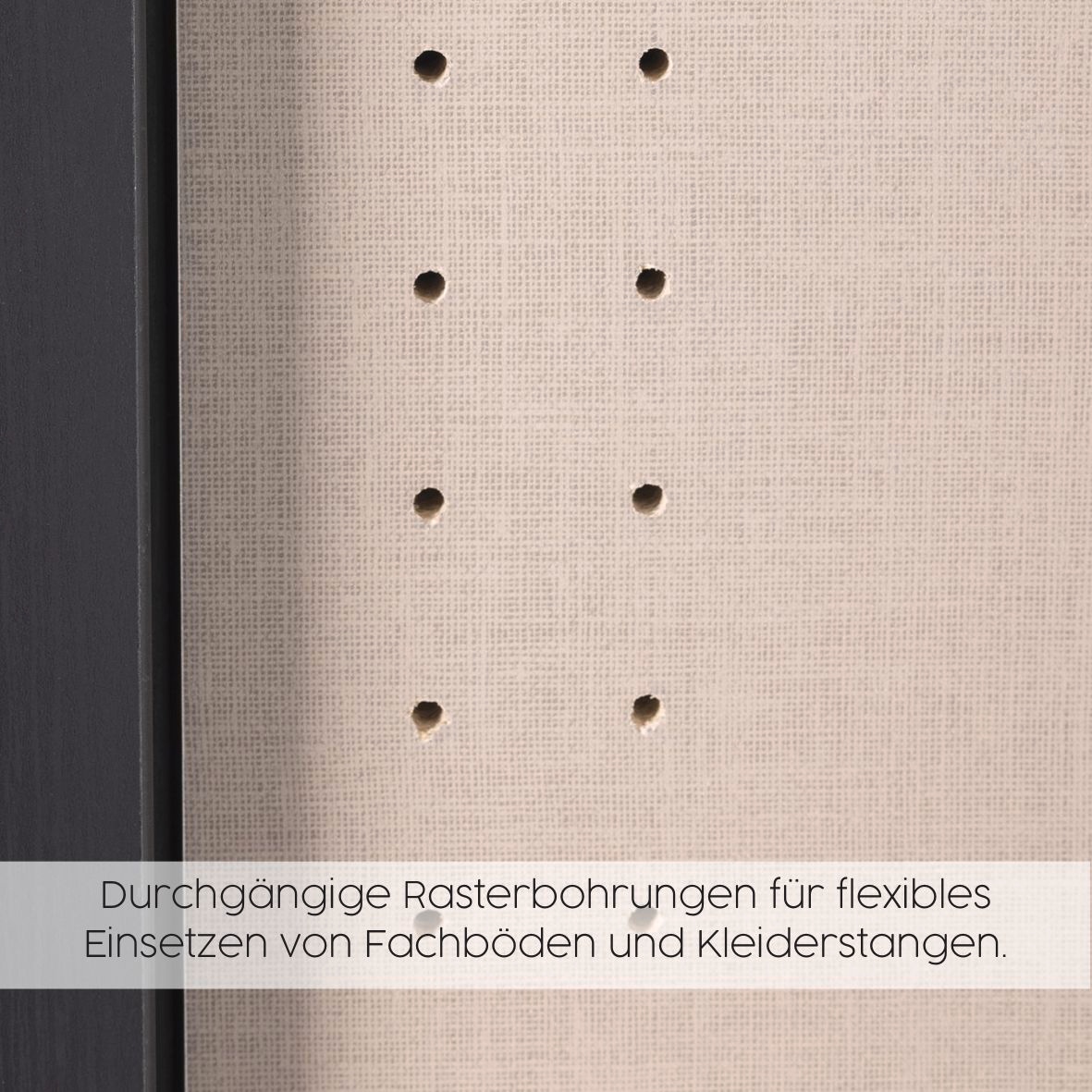 GOODproduct Armoire à portes battantes »Kleiderschrank Kleiderschränke Schrank Garderobe AGORDO mit Glasfront« en deux couleurs de poignées, largeurs 91-405 cm,  aménagement intérieur réfléchi, en 8 largeurs et 2 hauteurs MADE IN GERMANY