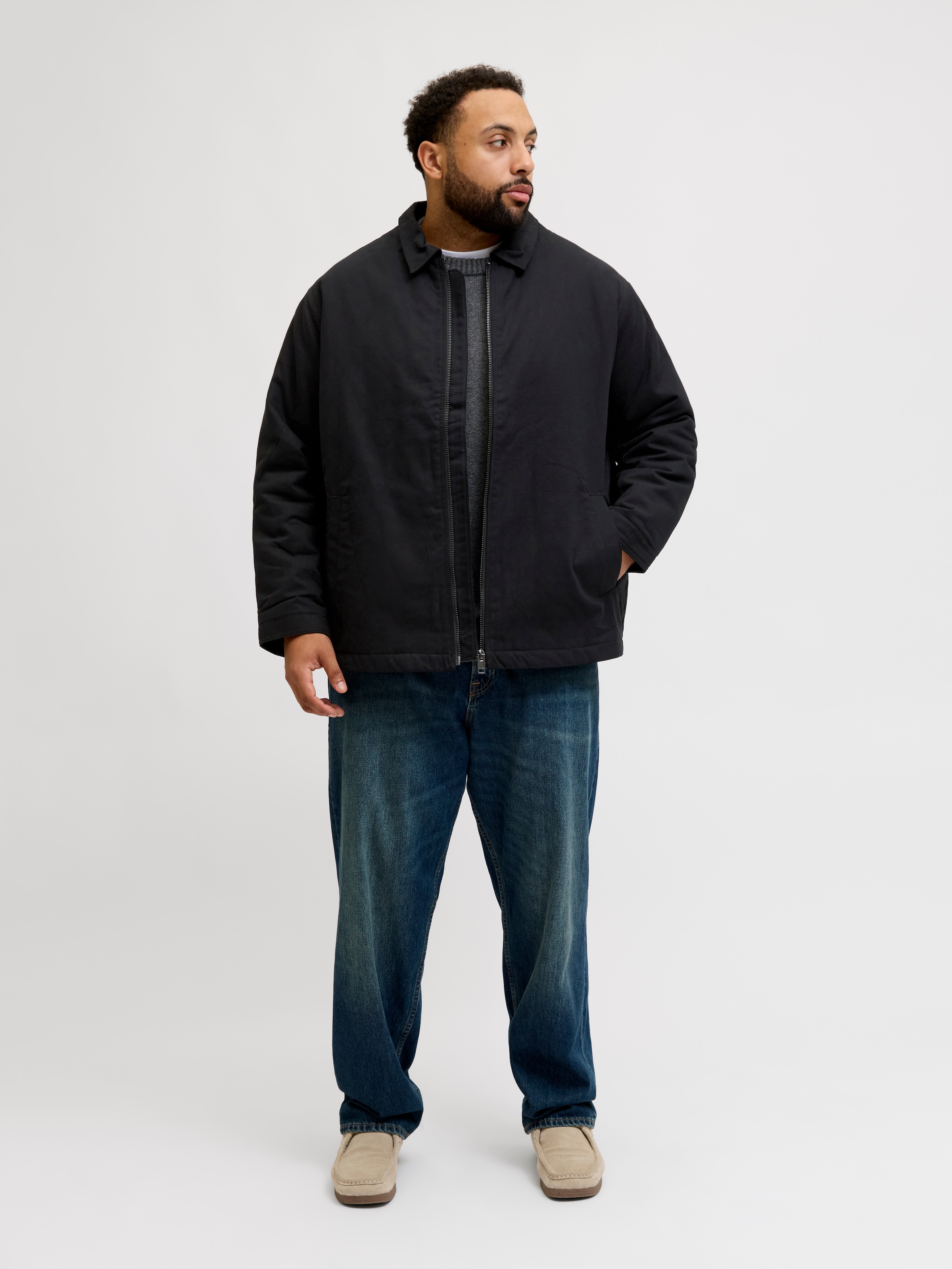 Jack & Jones PlusSize Veste d'extérieur »JJEDOVER WORKER JACKET SN PLS« ohne Kapuze