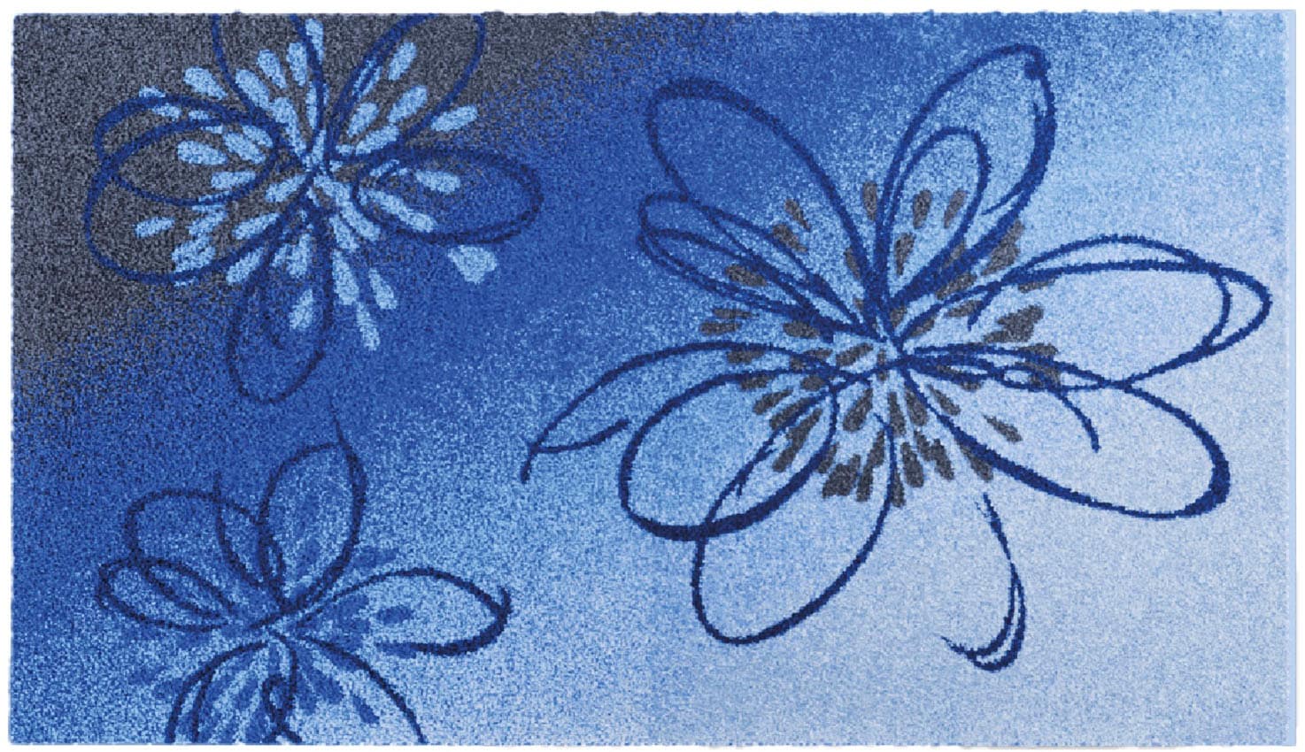 Grund Badematte »Lusia«, rutschhemmend beschichtet, fussbodenheizungsgeeignet, Florales Design mit sanftem Farbverlauf, 5 Jahre Garantie