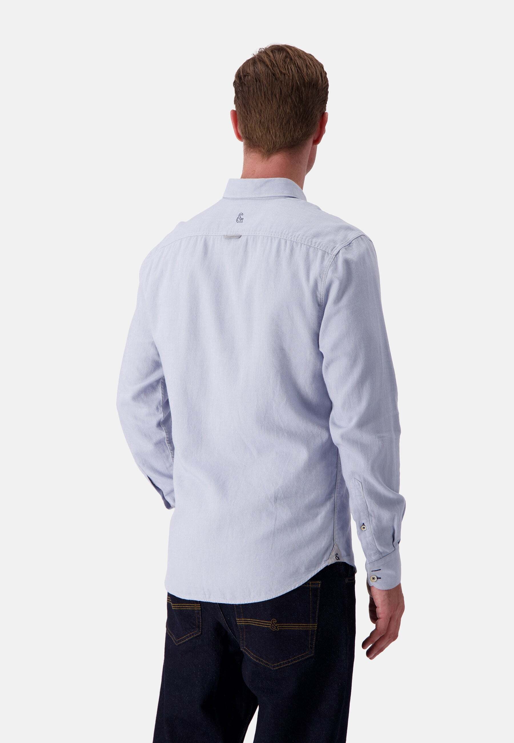 colours & sons Langarmhemd »colours & sons Langarmhemd Shirt Brushed Twill«