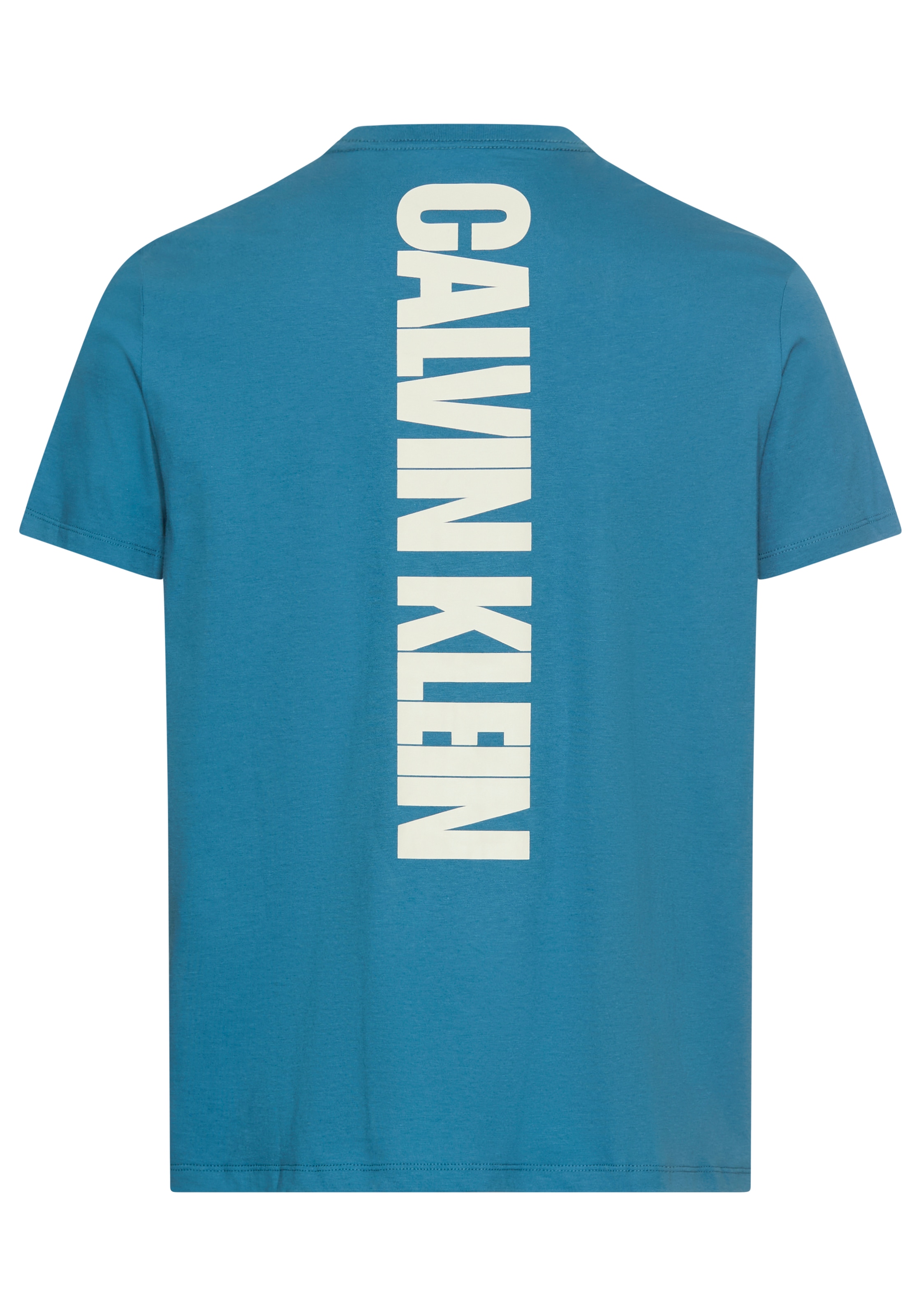 Calvin Klein Jeans T-Shirt »SS 30s E WRD STRTCH«, mit grossem Logodruck auf dem Rücken
