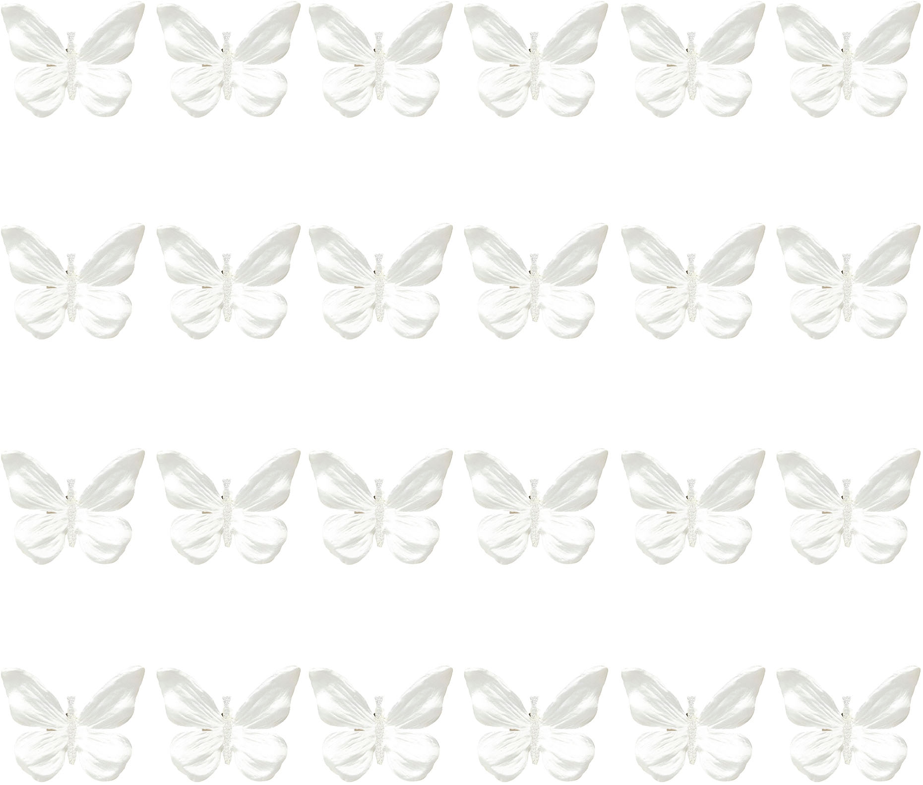 Dekoobjekt »Schmetterlinge mit Clip«, im 24er Set
