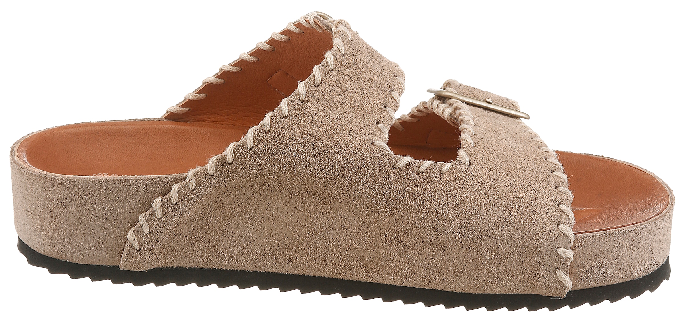VERBENAS Pantolette »ELENA SERRAJE PASADO«  Chaussure d'été, chausson, chaussure de plage avec deux boucles réglables