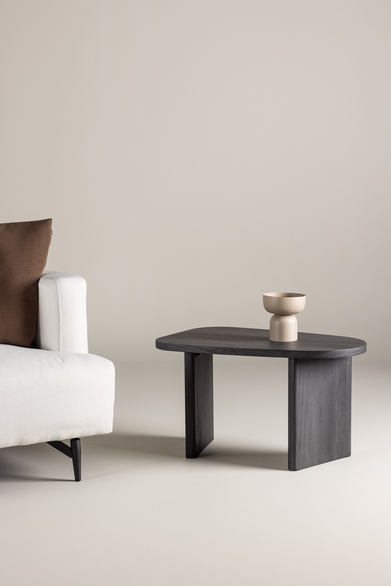 Venture Home Beistelltisch Ablagetisch, MDF, oval, niedrig, kompakt, wohnlich