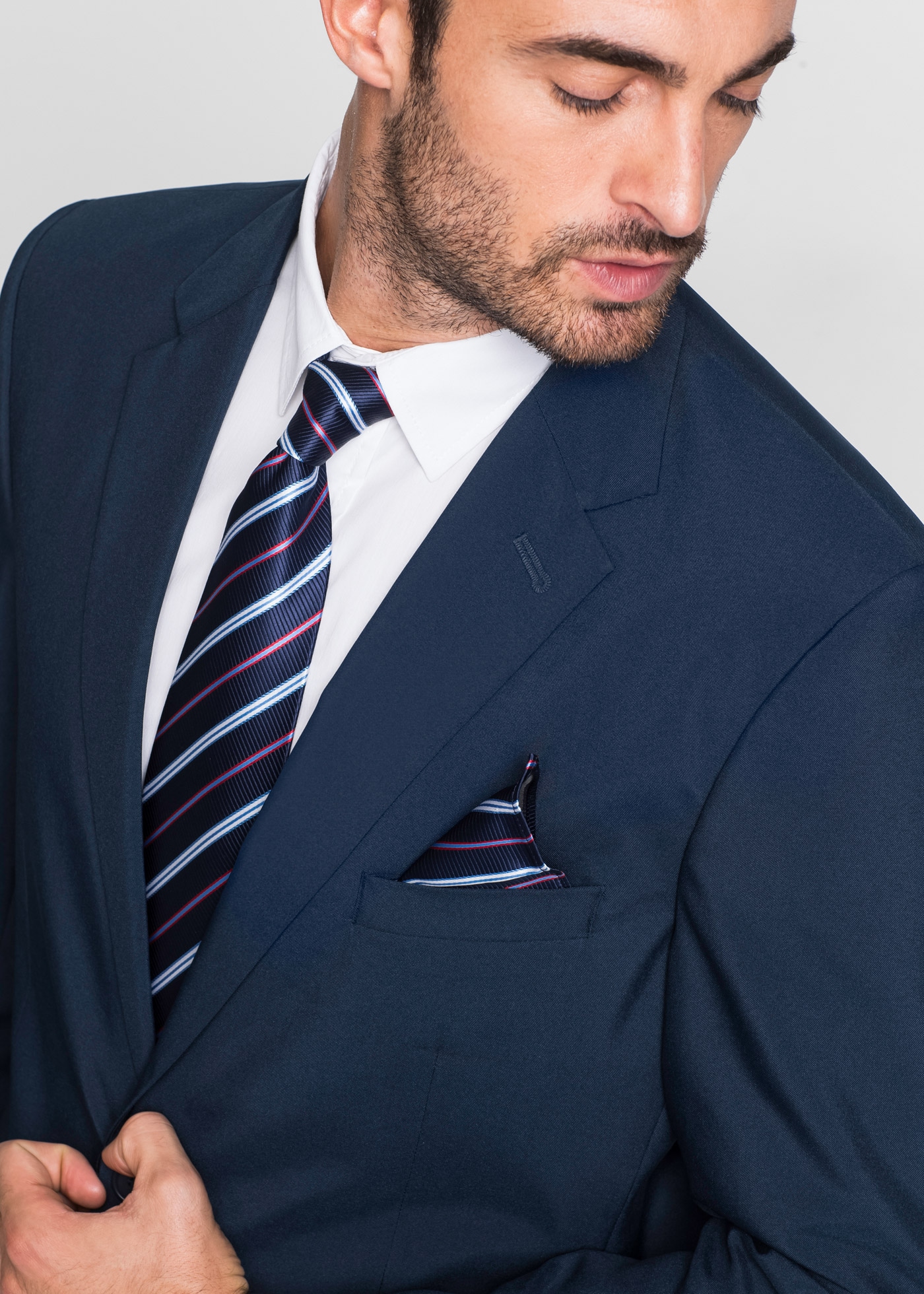 bonprix Anzug »Anzug (2-tlg. Set), Regular Fit« Set, 2 Stk. tlg. regular fit 
