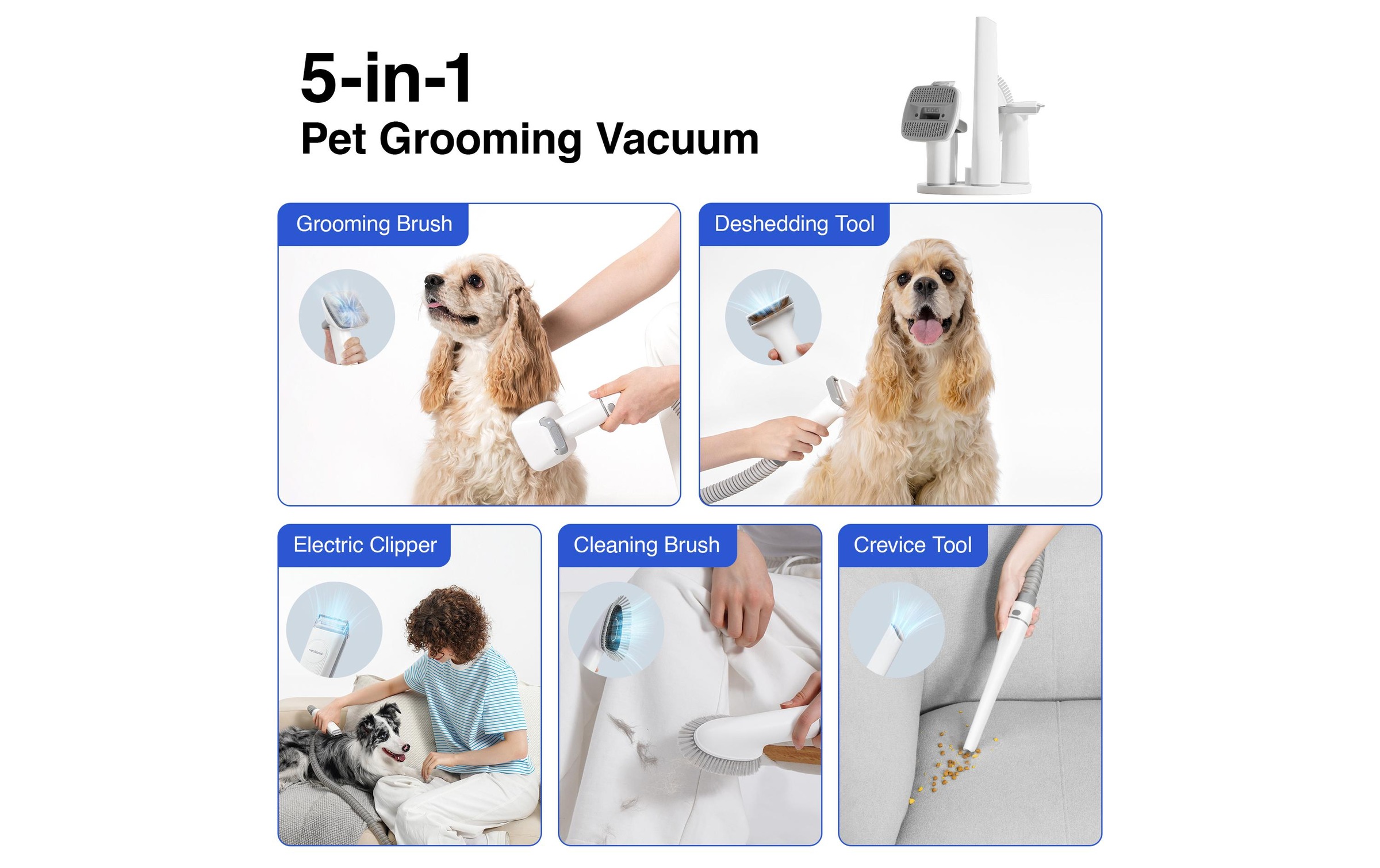 Hundeschermaschine »Neakasa P0 Pro 5in1 mit Staubsauger«