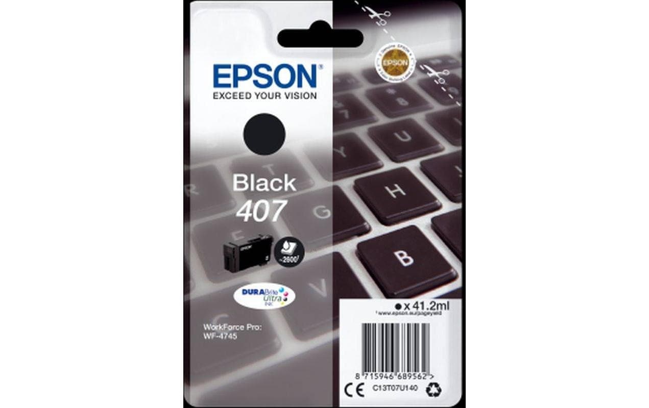 Image of Epson Tintenpatrone "407 / C13T07U140 Black"