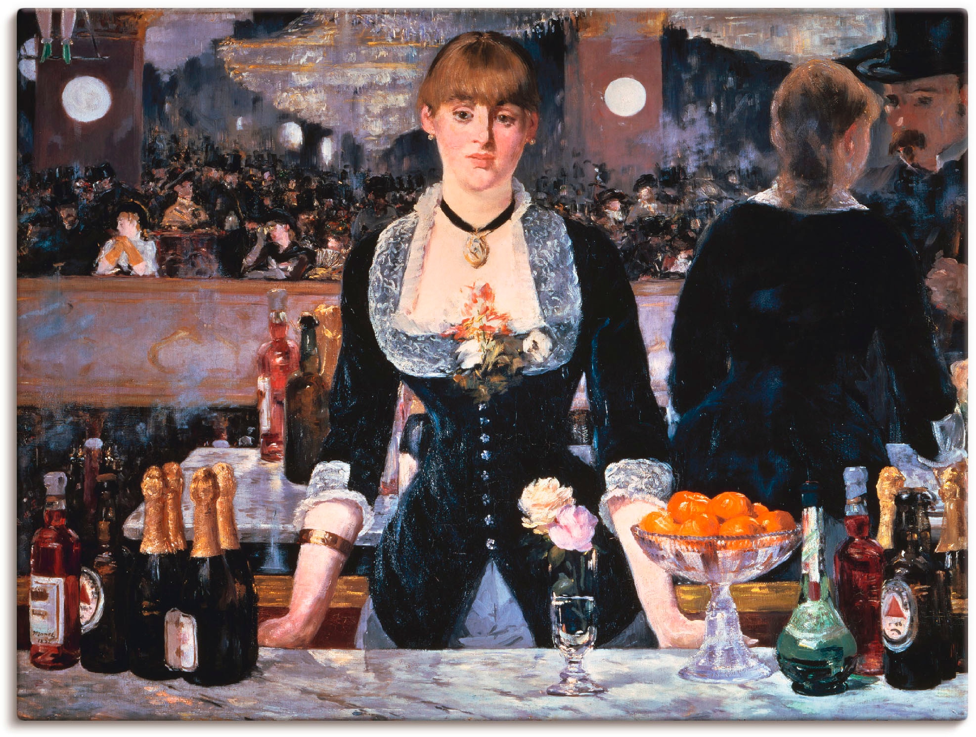 Artland Wandbild »Die Bar des Folies-Bergeres, um 1881«, Frau, (1 St.), als  Alubild, Leinwandbild, Wandaufkleber oder Poster in versch. Grössen jetzt  kaufen