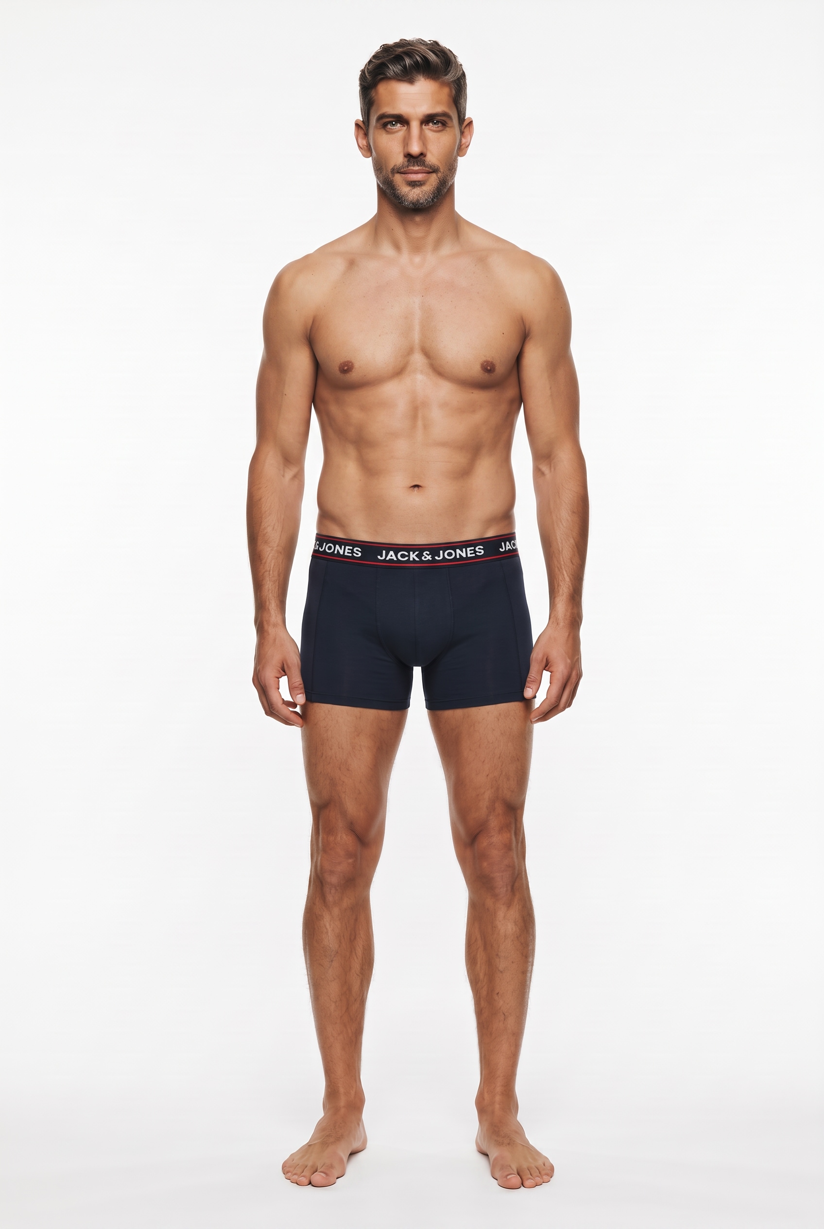 Jack & Jones Tronc »JACMAX SOLID TRUNKS 3 PACK BTW« Paquet, 3 cuis Baumwollmischung