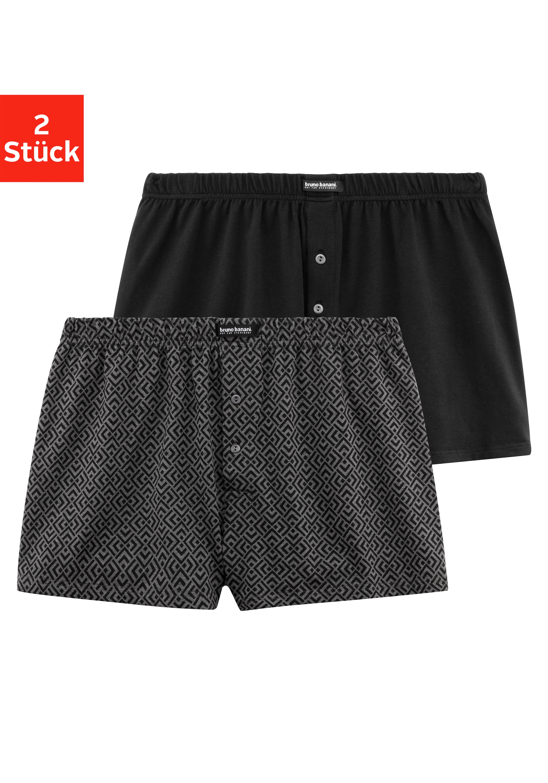 Image of Bruno Banani Weiter Boxer Packung, 2 Stk. in weiter Passform