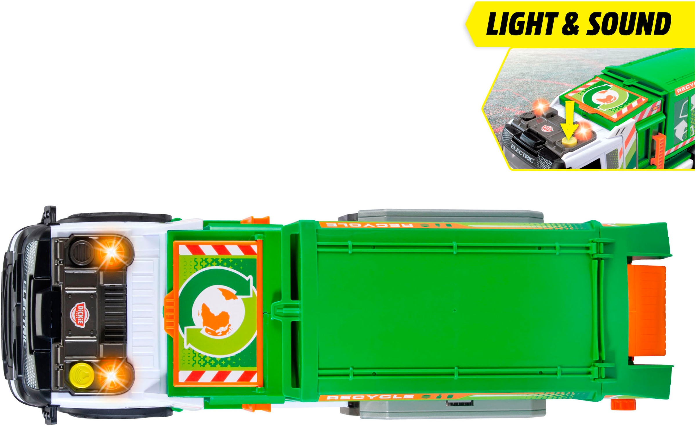 Dickie Toys Spielzeug-Müllwagen »Giant Garbage Truck« mit Licht und Sound