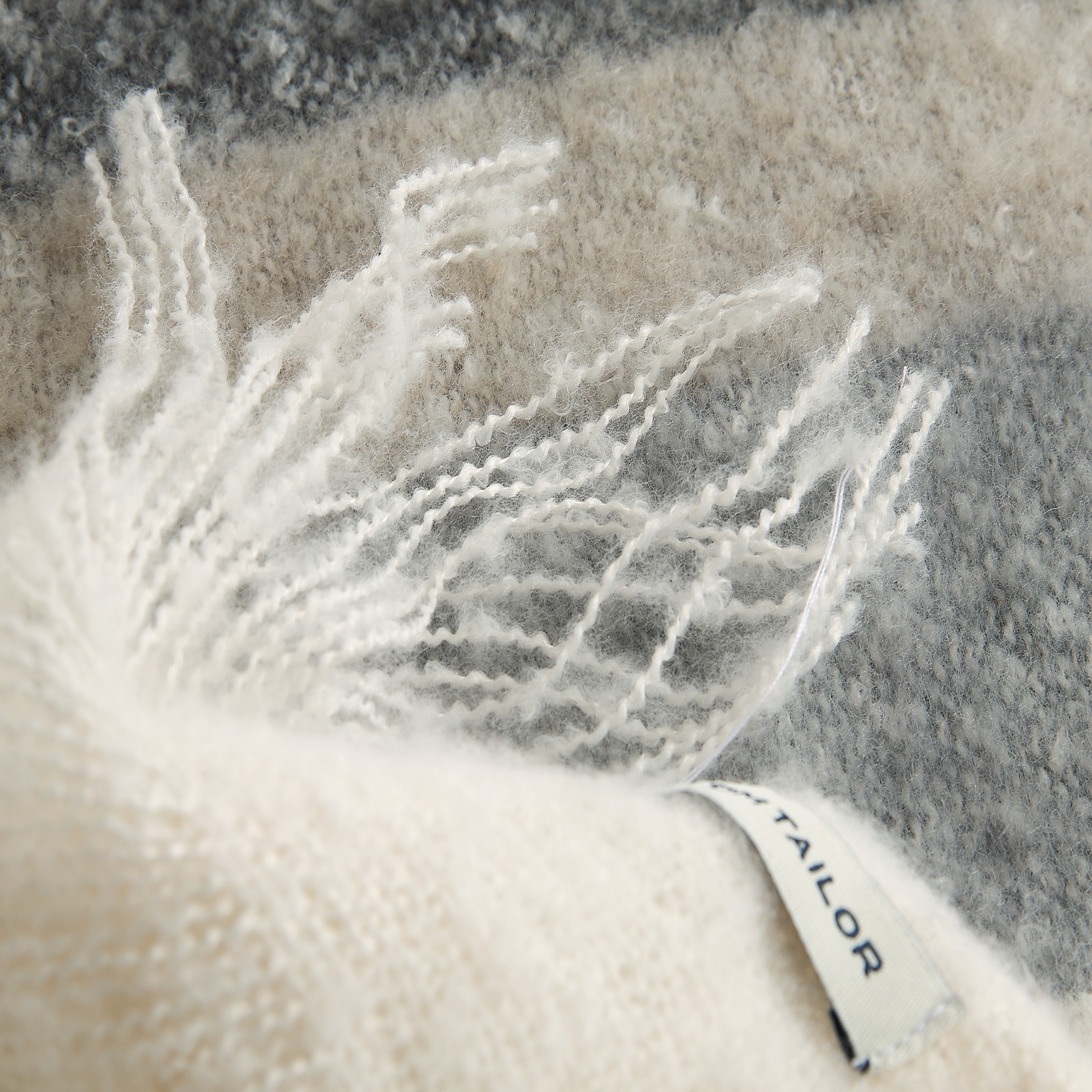 TOM TAILOR HOME Wohndecke »Bouclé Stripe« aus Bouclégarnen