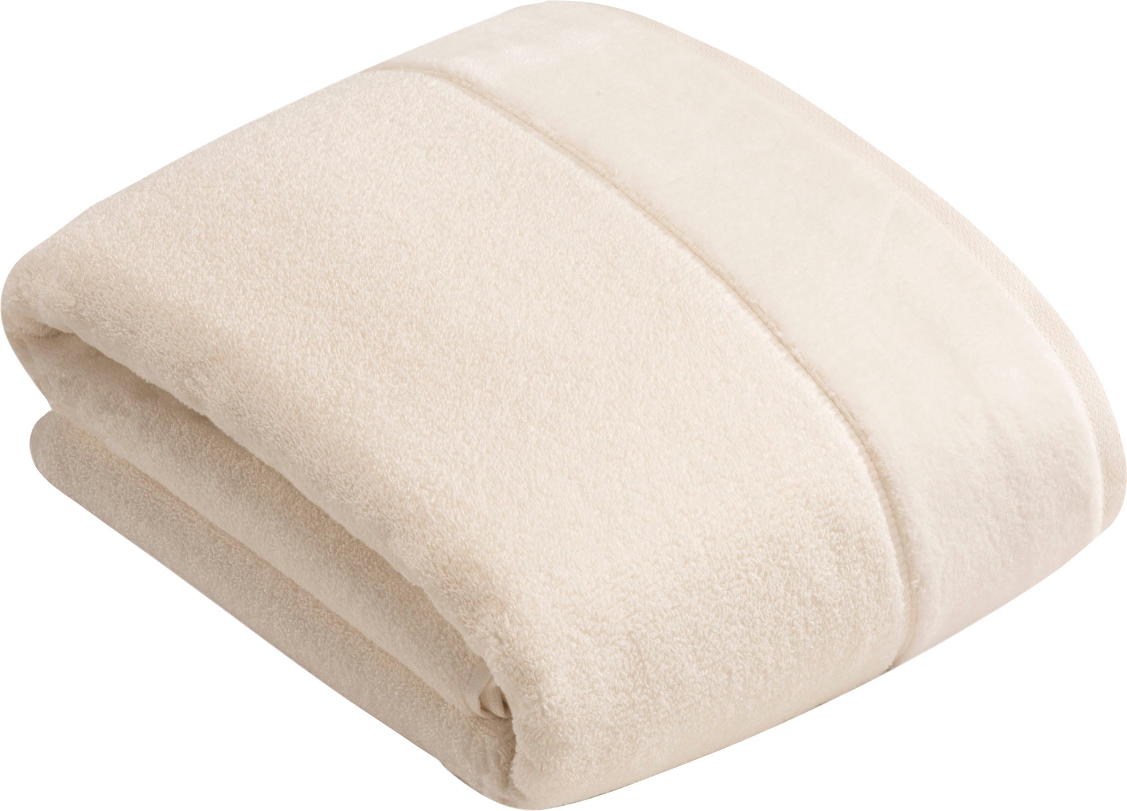 Image of Vossen Badetuch "Pure" Baumwolle & VEGAN, mit eleganter Veloursbordüre