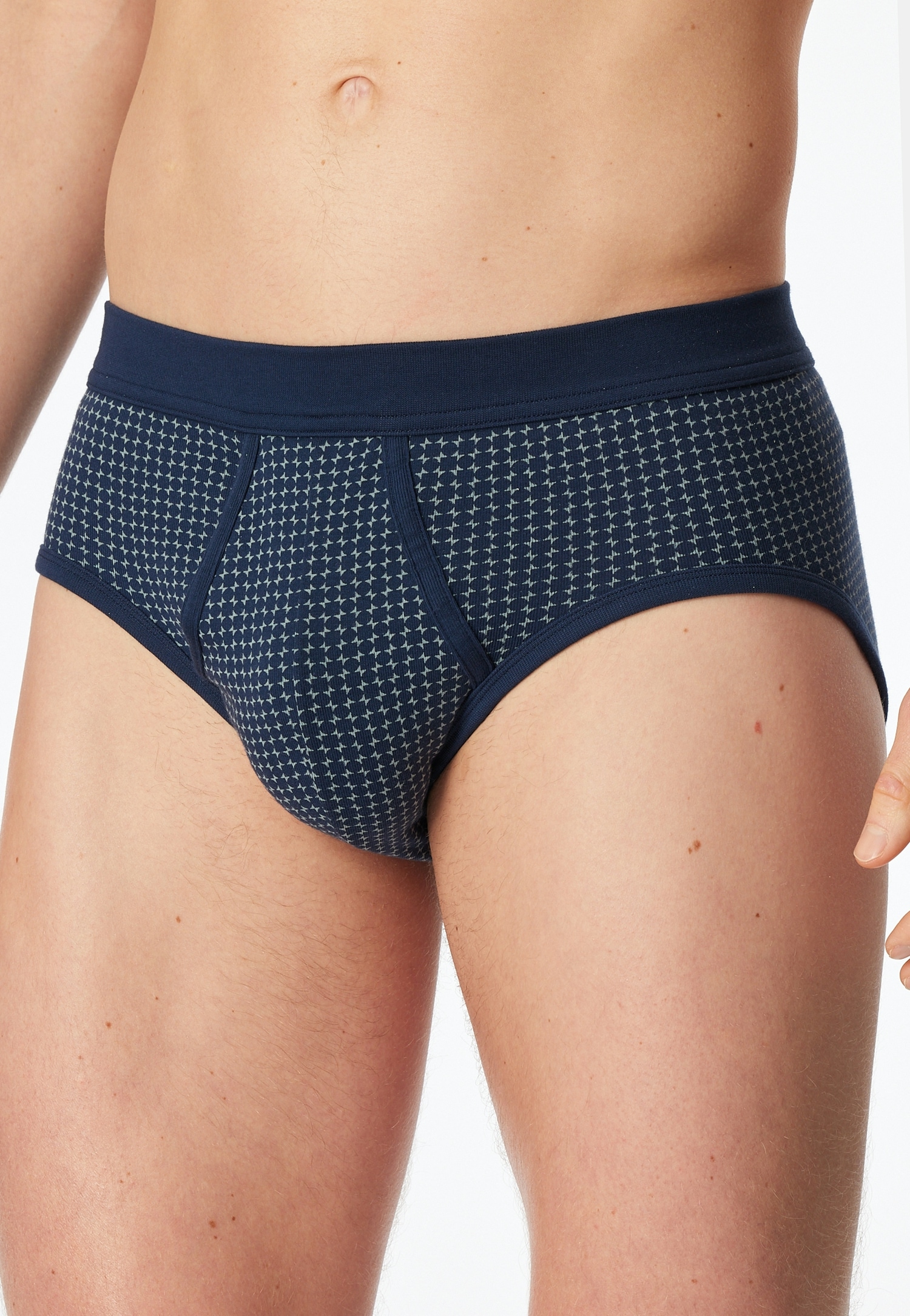 Schiesser Slip »Original Classics« 2er-Pack,  mit kontrastfarbenem Karomuster