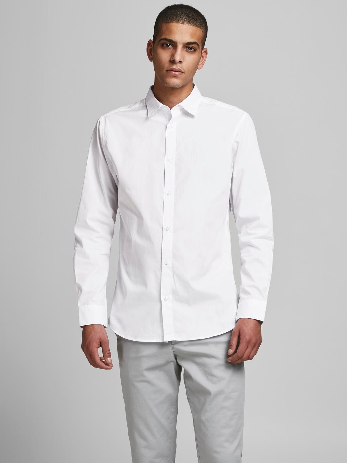 Jack & Jones Langarmhemd »JJJOE SHIRT LS 2 PACK MP«