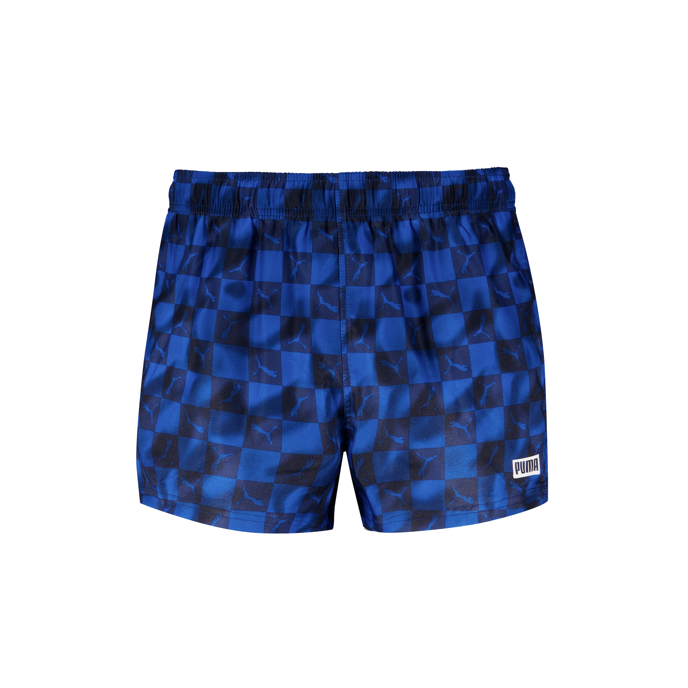 PUMA Short de bain »PUMA SWIM MEN PRINTED CAT SHORT SHORTS« avec ceinture élastique et poches latérales