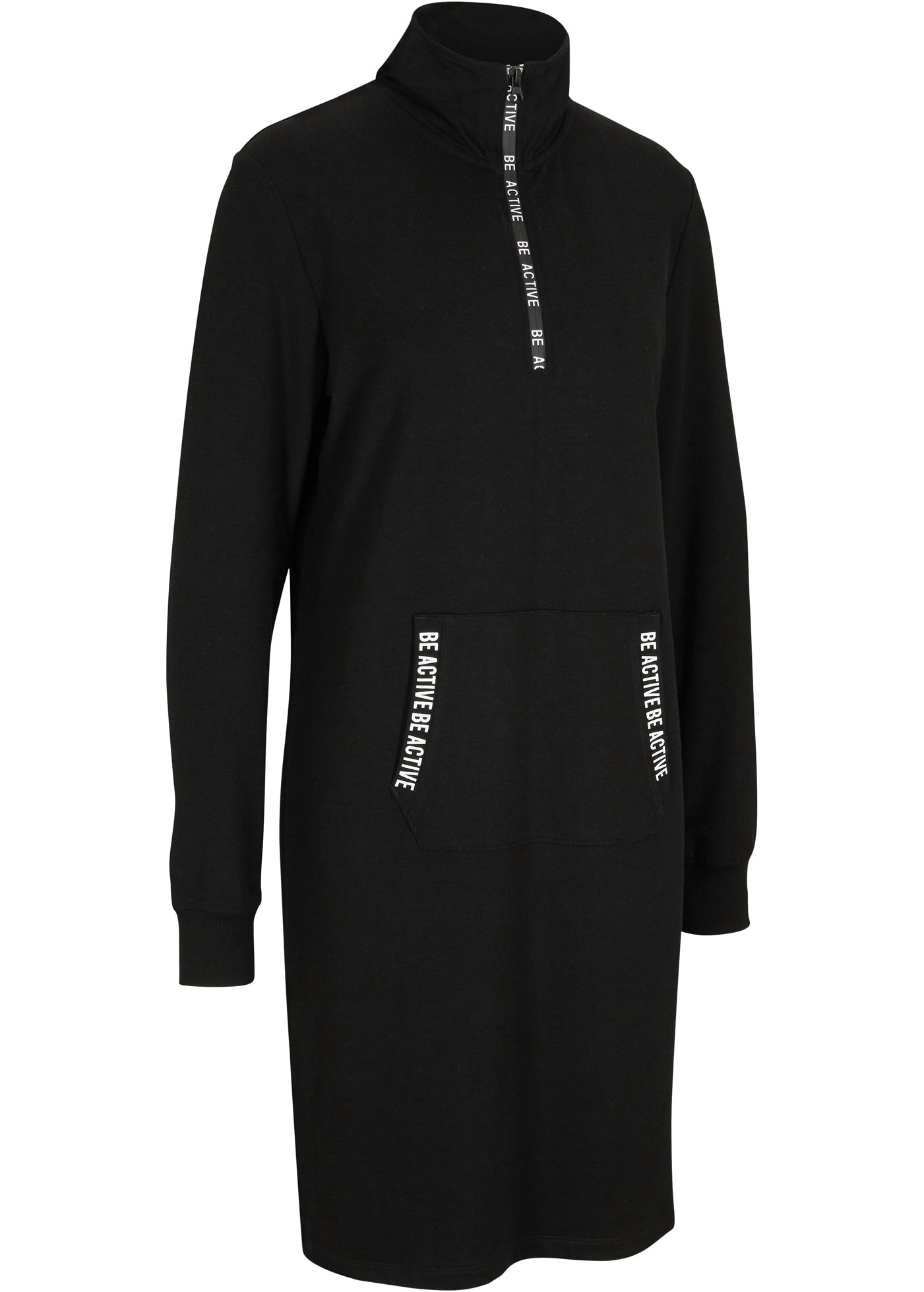 bonprix Robe en sweat für den Alltag, mit langem Arm, aus Viskose-Mix, Casual Stil