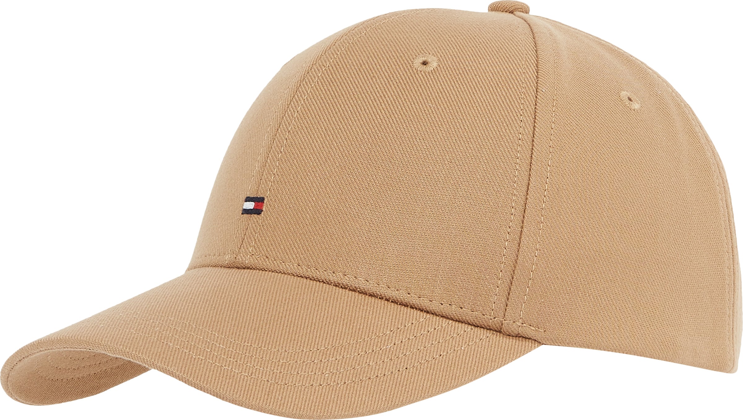 TOMMY HILFIGER Baseball Cap »TH FLAG COTTON 6 PANEL CAP«, Klemmverschluss, Logoprägung