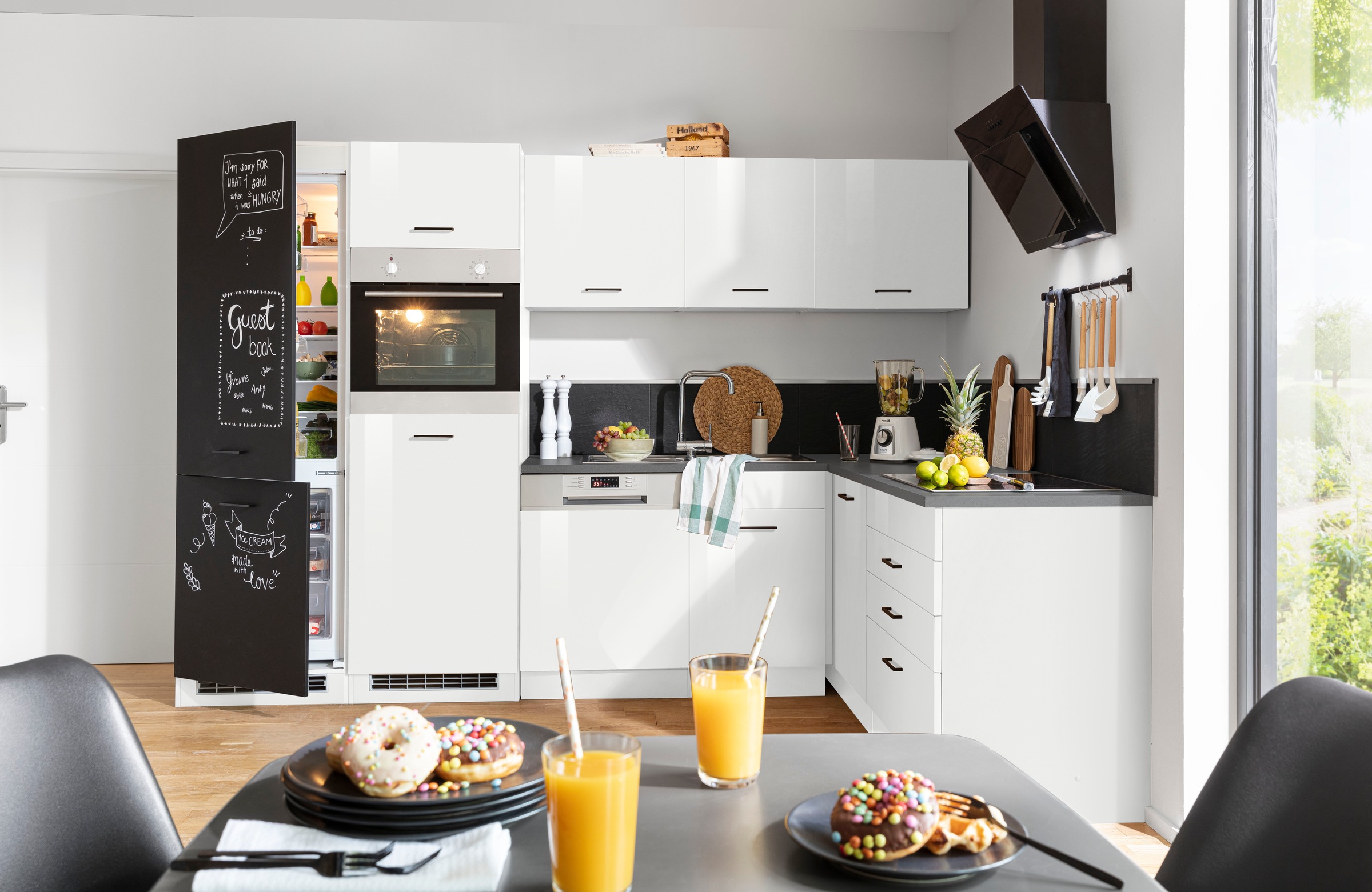KOCHSTATION Winkelküche »KS-Trier« ohne E-Geräte, Stellbreite 290/190 cm