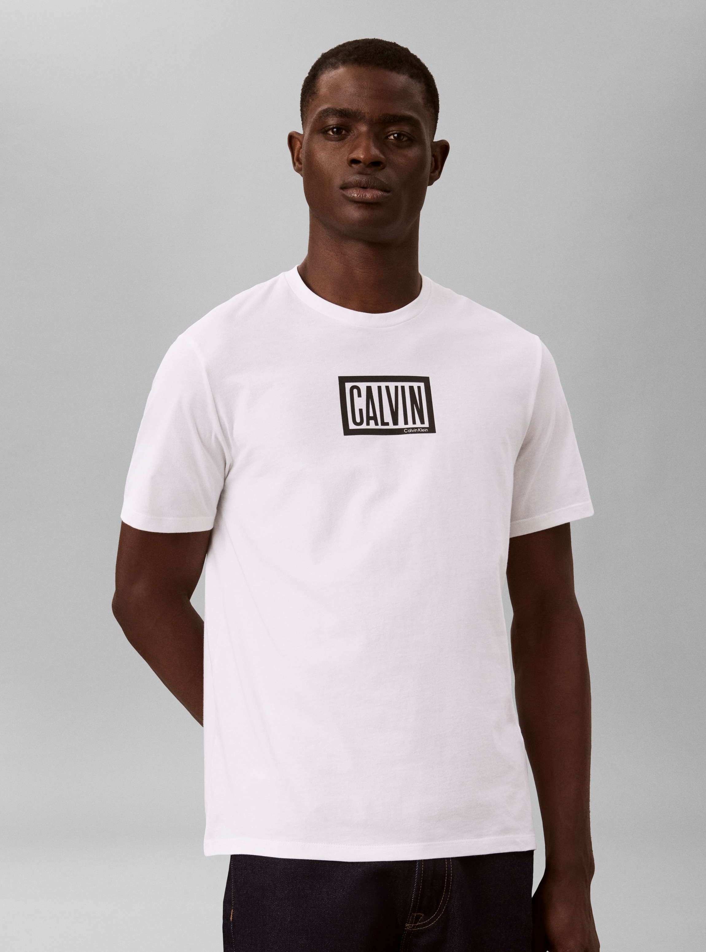 Image of Calvin Klein T-Shirt "BOXED CALVIN GRAPHIC TEE" Regular fit, Druck