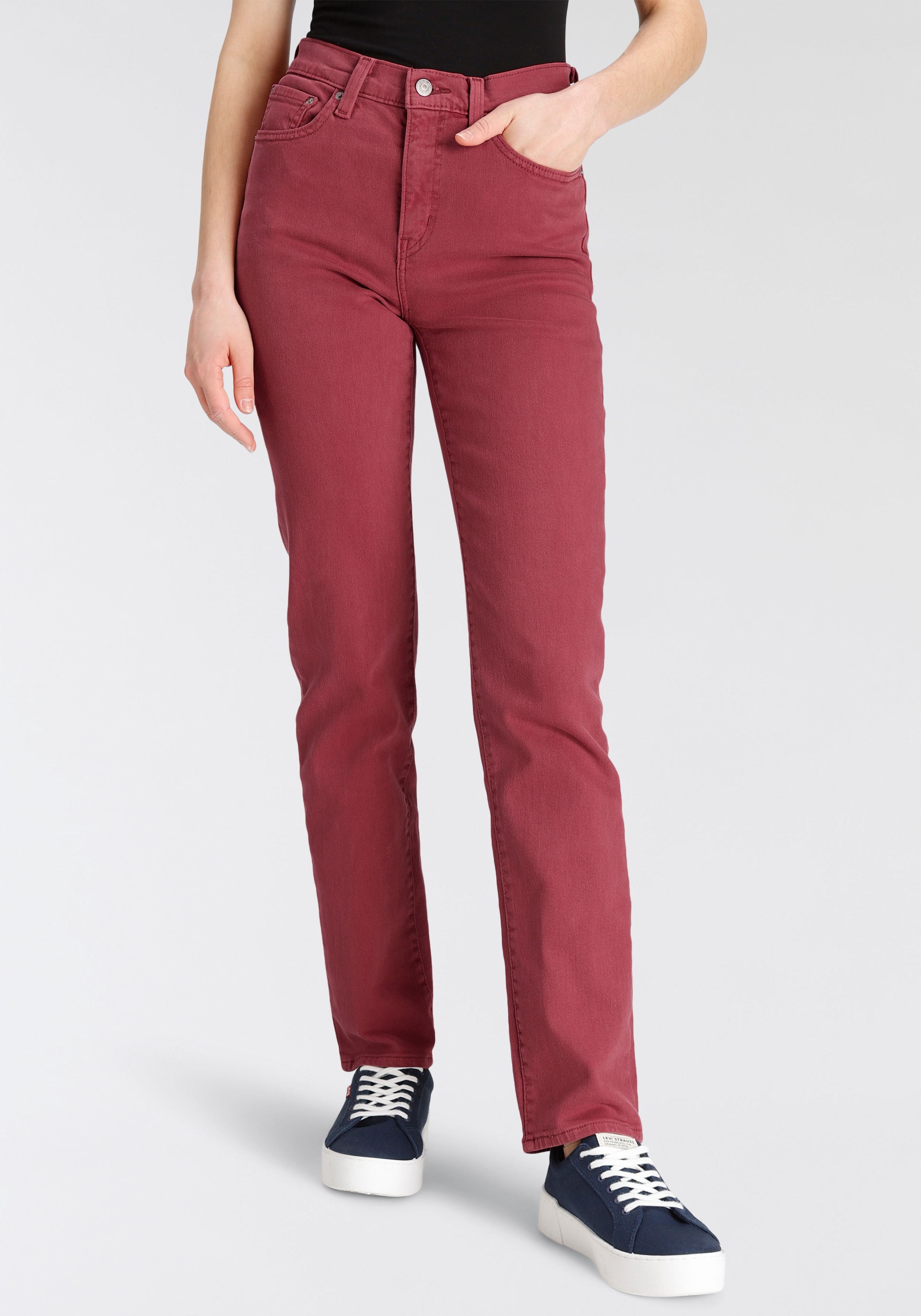 Levi's® Straight-Jeans »724 High Rise Straight«, colored Denim