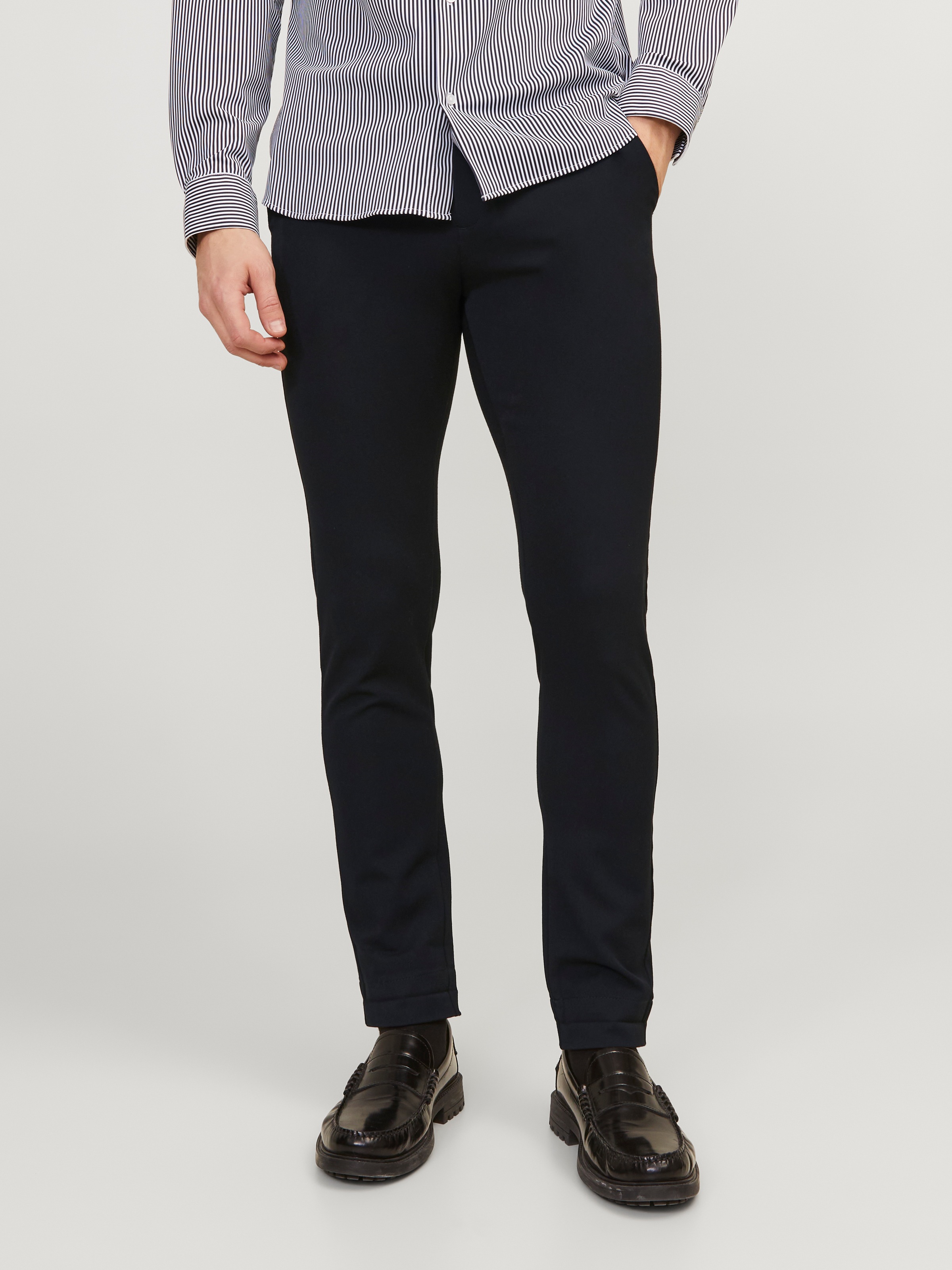 Image of Jack & Jones Chinos "JPSTMARCO – Chinos mit Stretch für optimale Passform, Slim Fit" unifarben, modisch, slim fit, Web