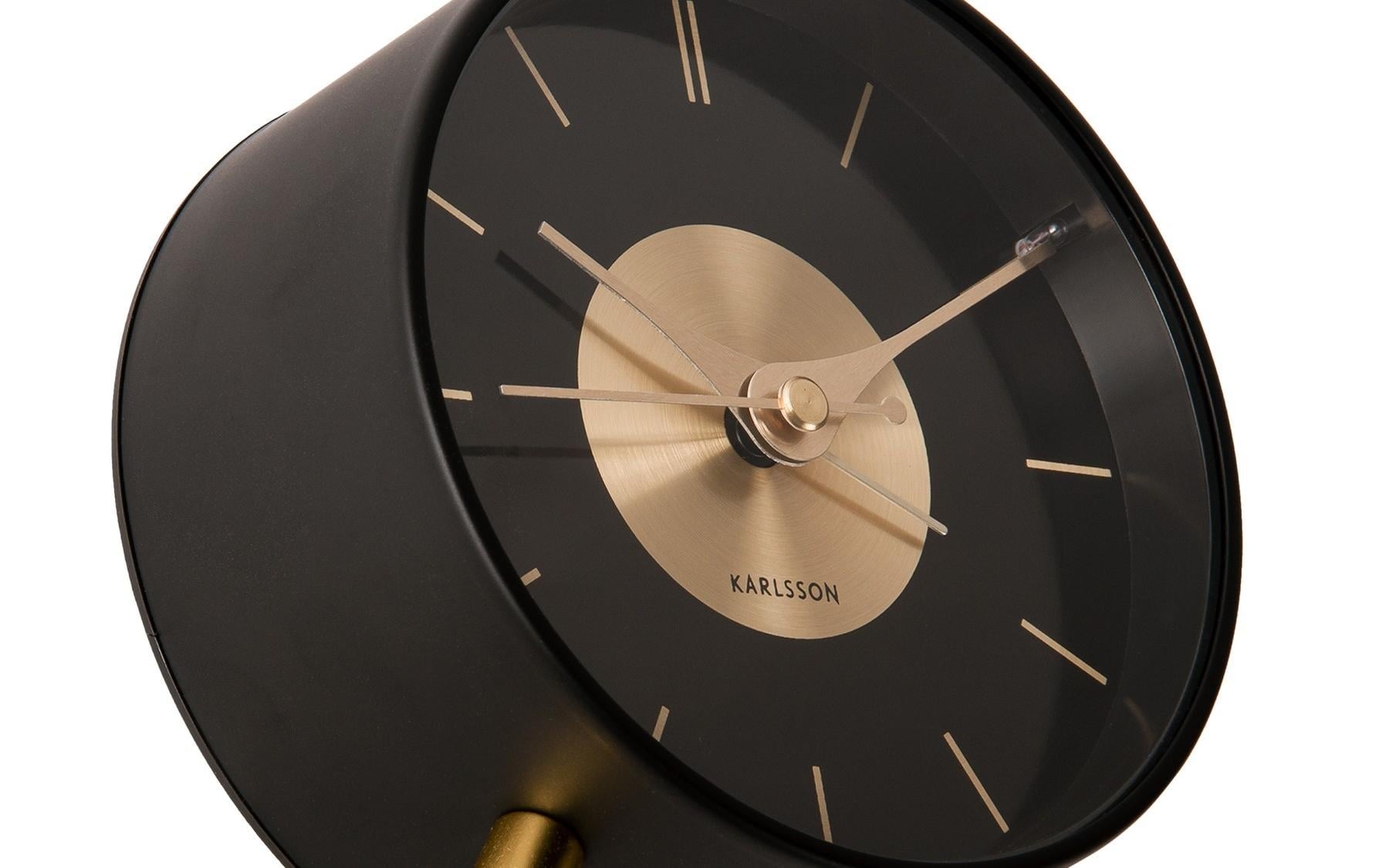 Karlsson Wecker »Goldfarben Disc Goldfarben/Schwarz«