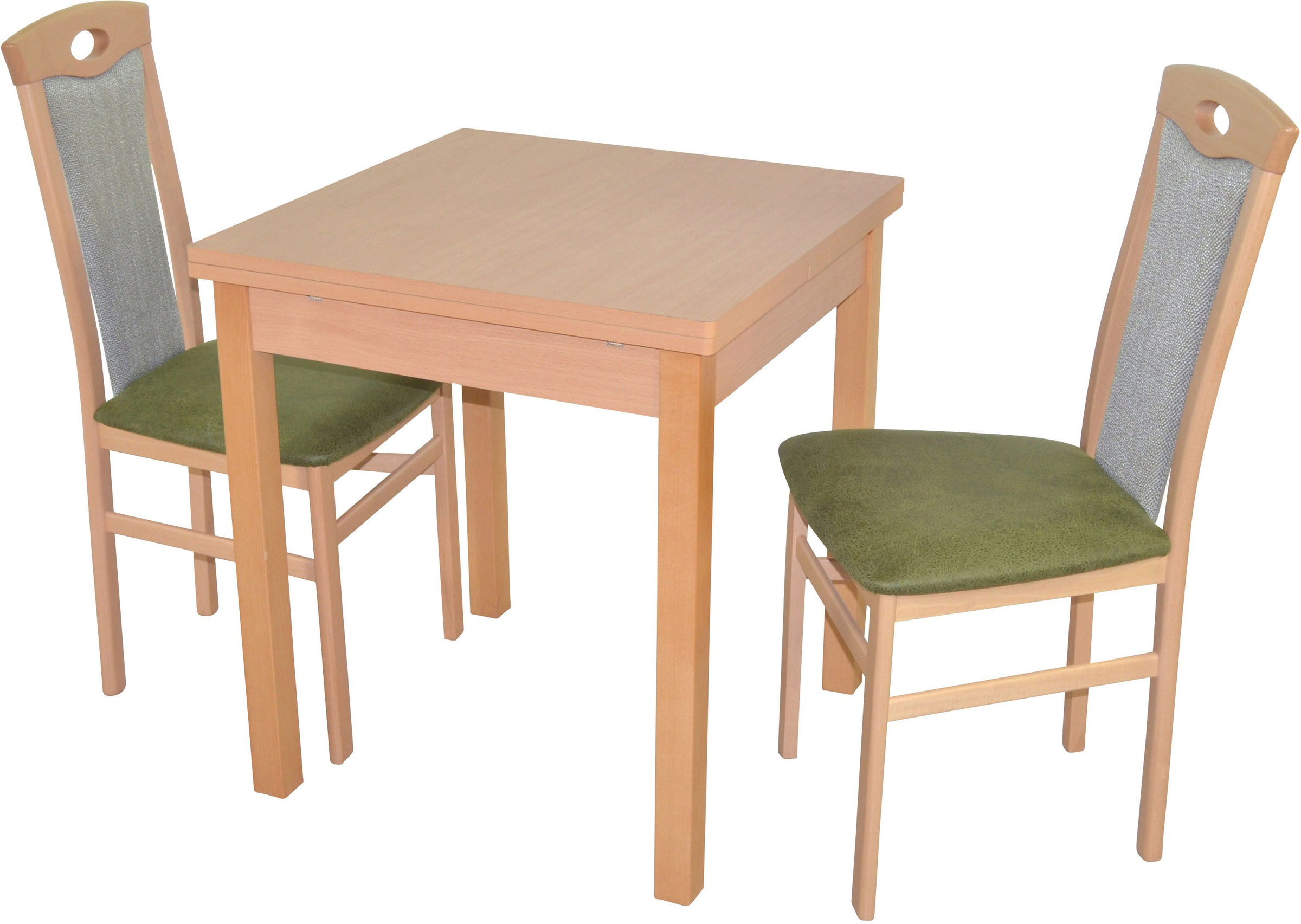 Image of HOFMANN LIVING AND MORE Essgruppe "3tlg. Tischgruppe" Spar-Set, 3tlg. Tischgruppe, 3 Stk. tlg. Stühle montiert