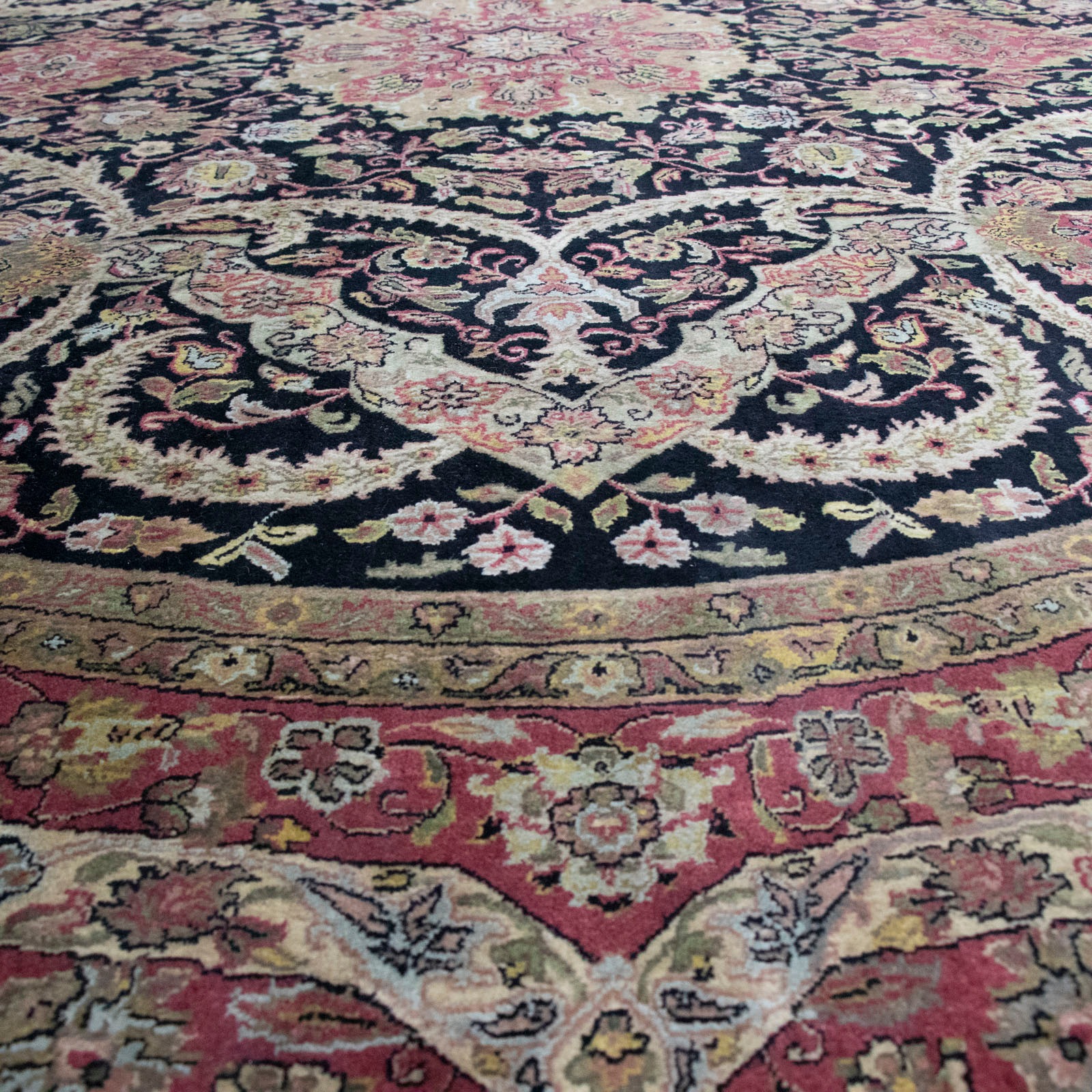 morgenland Wollteppich »Hochflor Teppich Sarai«, rund, 10 mm Höhe