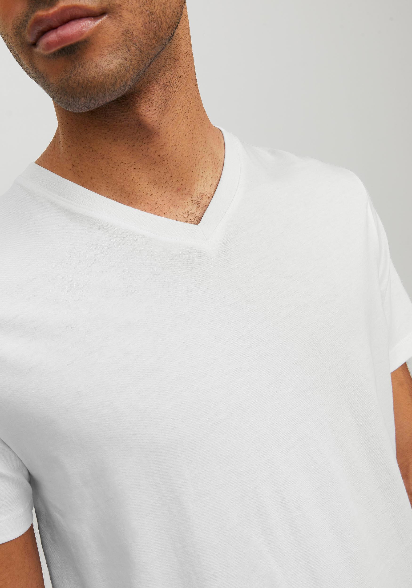 Jack & Jones V-Shirt »JJEORGANIC BASIC TEE«