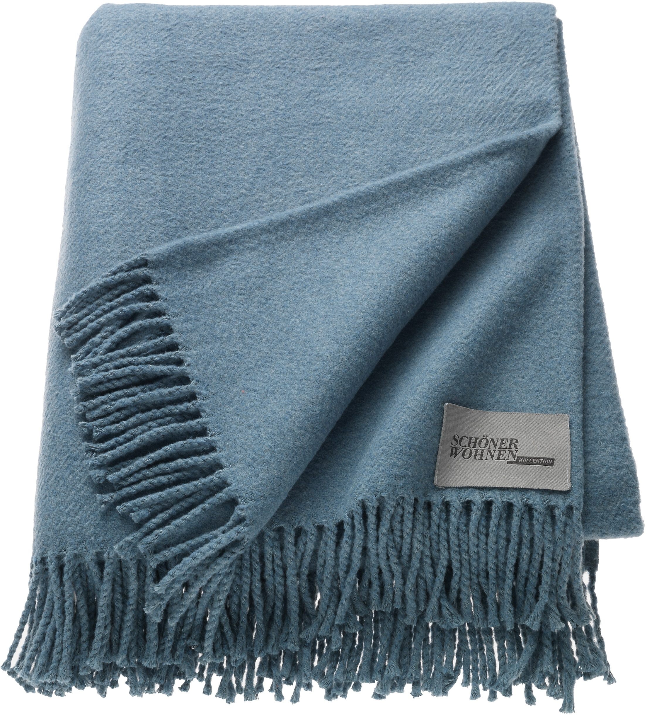 Image of SCHÖNER WOHNEN-Kollektion Wohndecke "Basics, Kuscheldecke mit Fransen" mit Fransen, Kuscheldecke