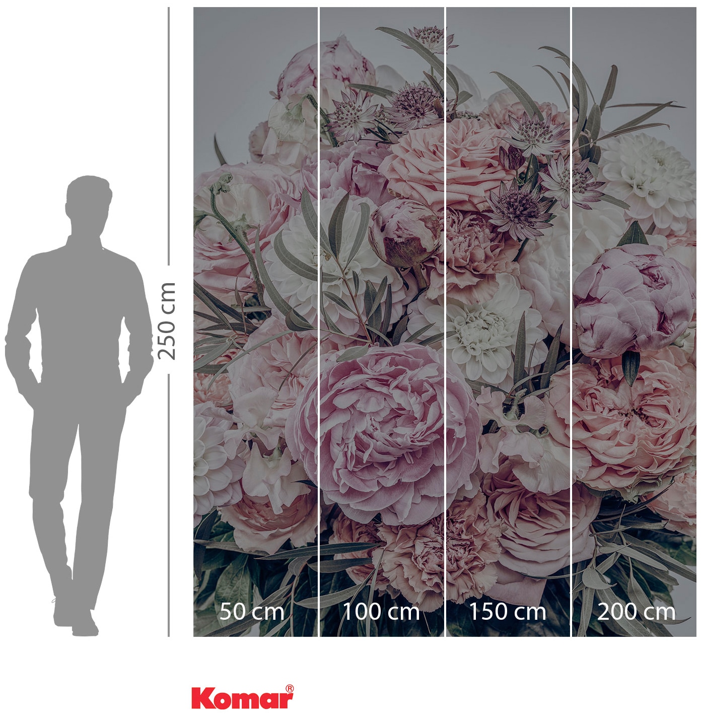 Komar Vliestapete »Digitaldruck Vlies -  Zestful - Grösse 200 x 250 cm« bedruckt glatt Wohnzimmer, Schlafzimmer